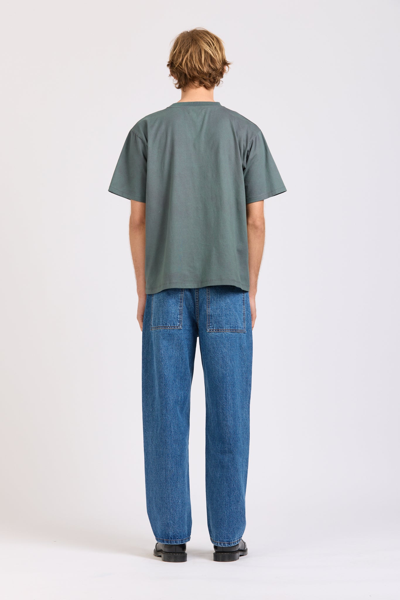 Frame Tee, Teal Wash