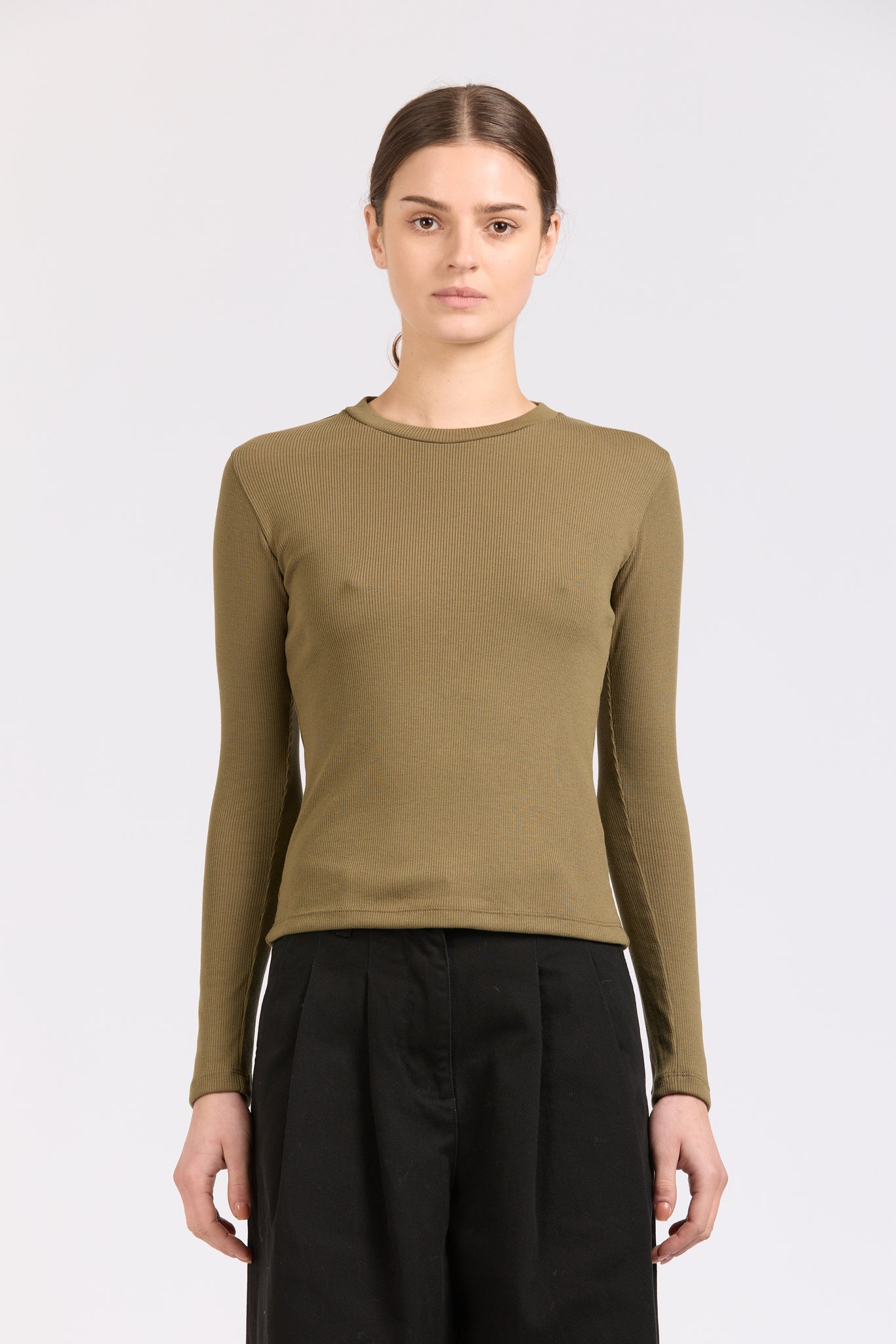 Base Long Sleeve, Dark Olive