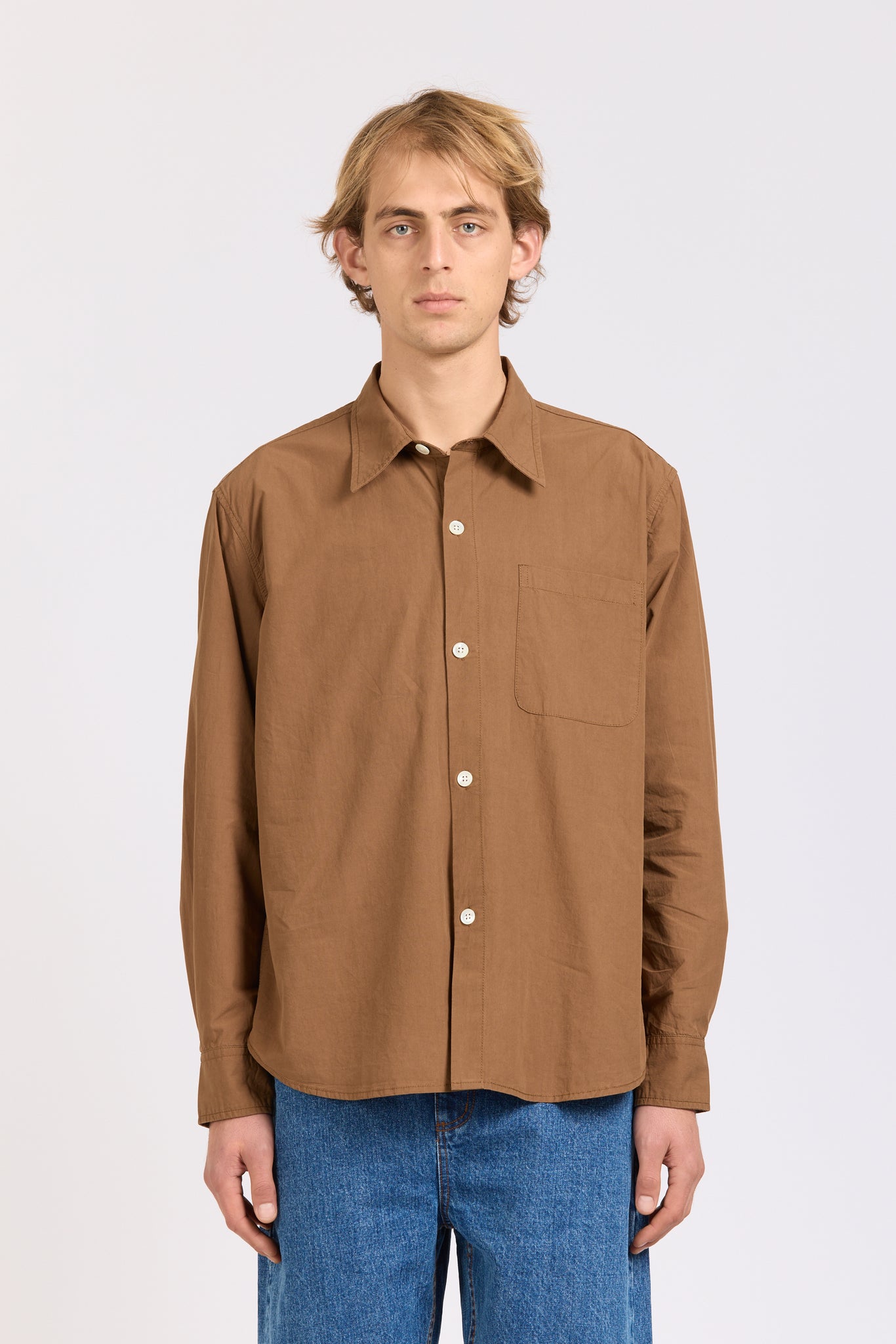 Men's Super Shirt, Poplin, Tan