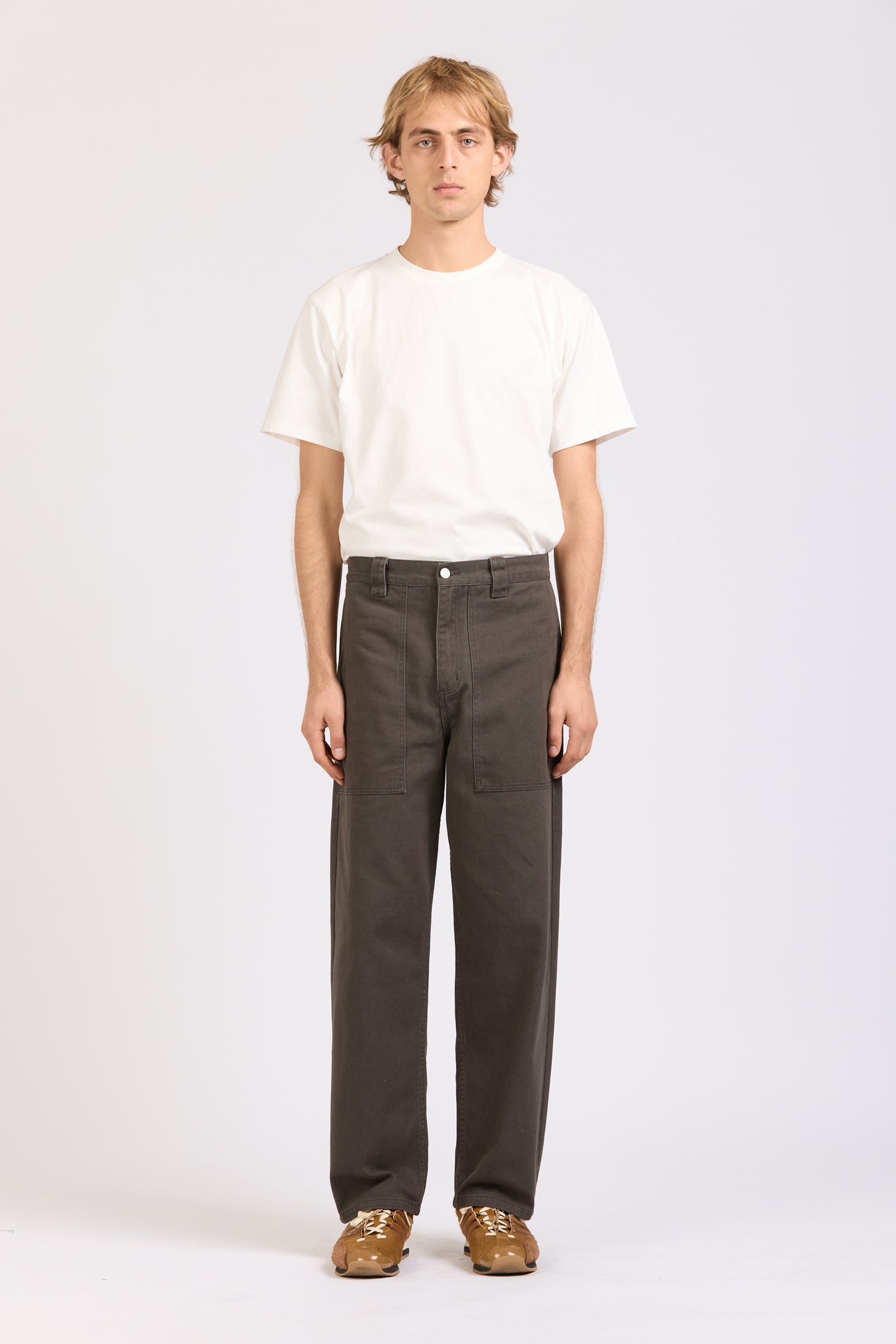 Wide Pant, Heavy Twill, Asphalt