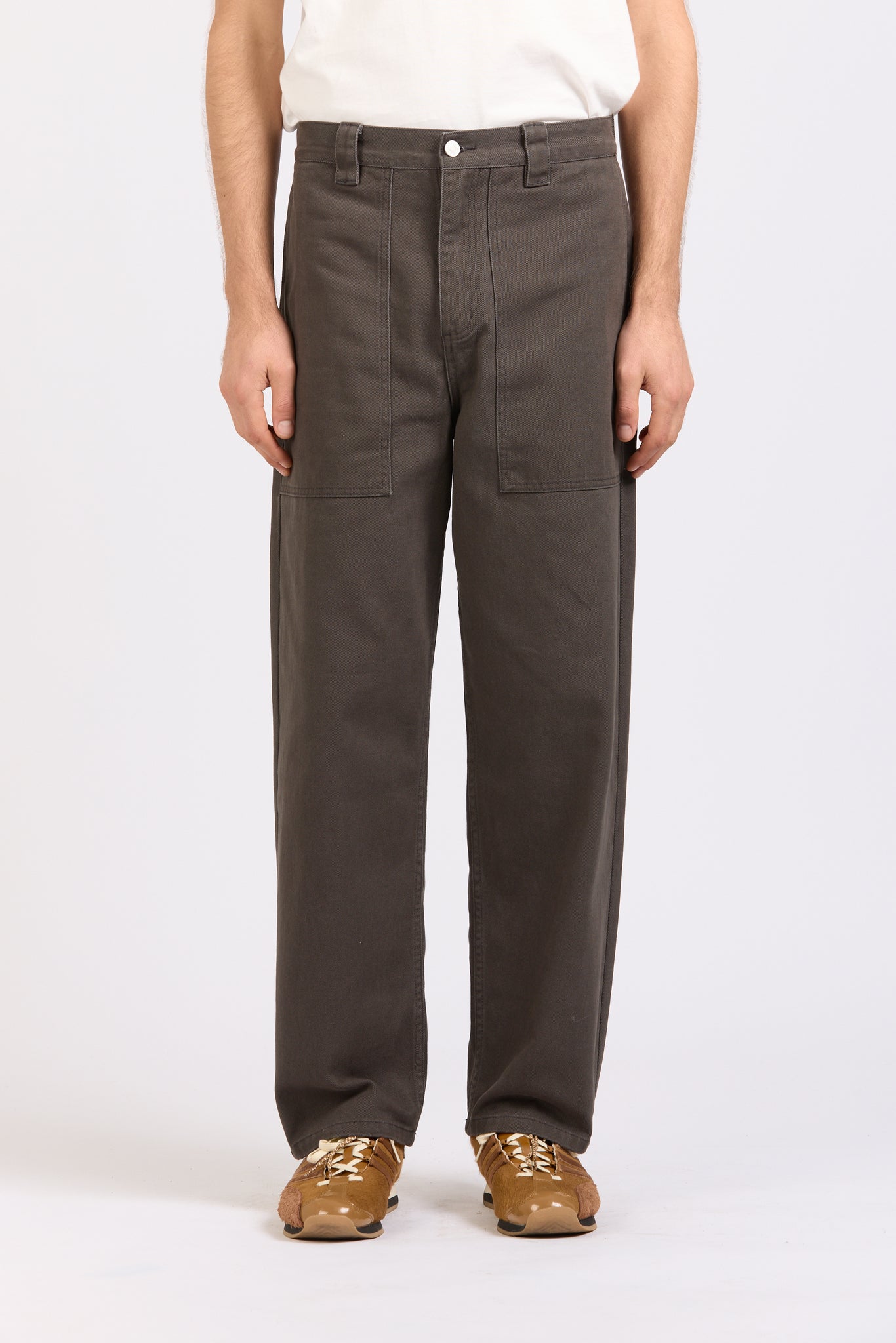 Wide Pant, Heavy Twill, Asphalt