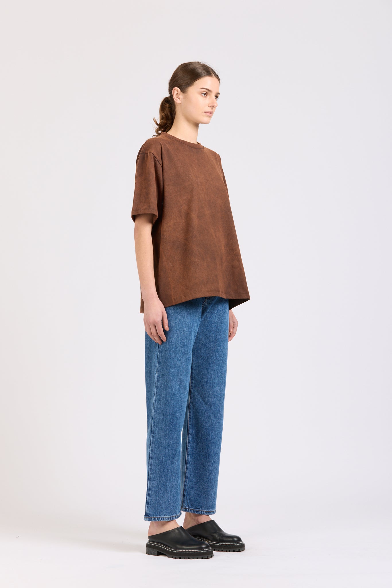 Frame Tee, Antique Wash, Espresso