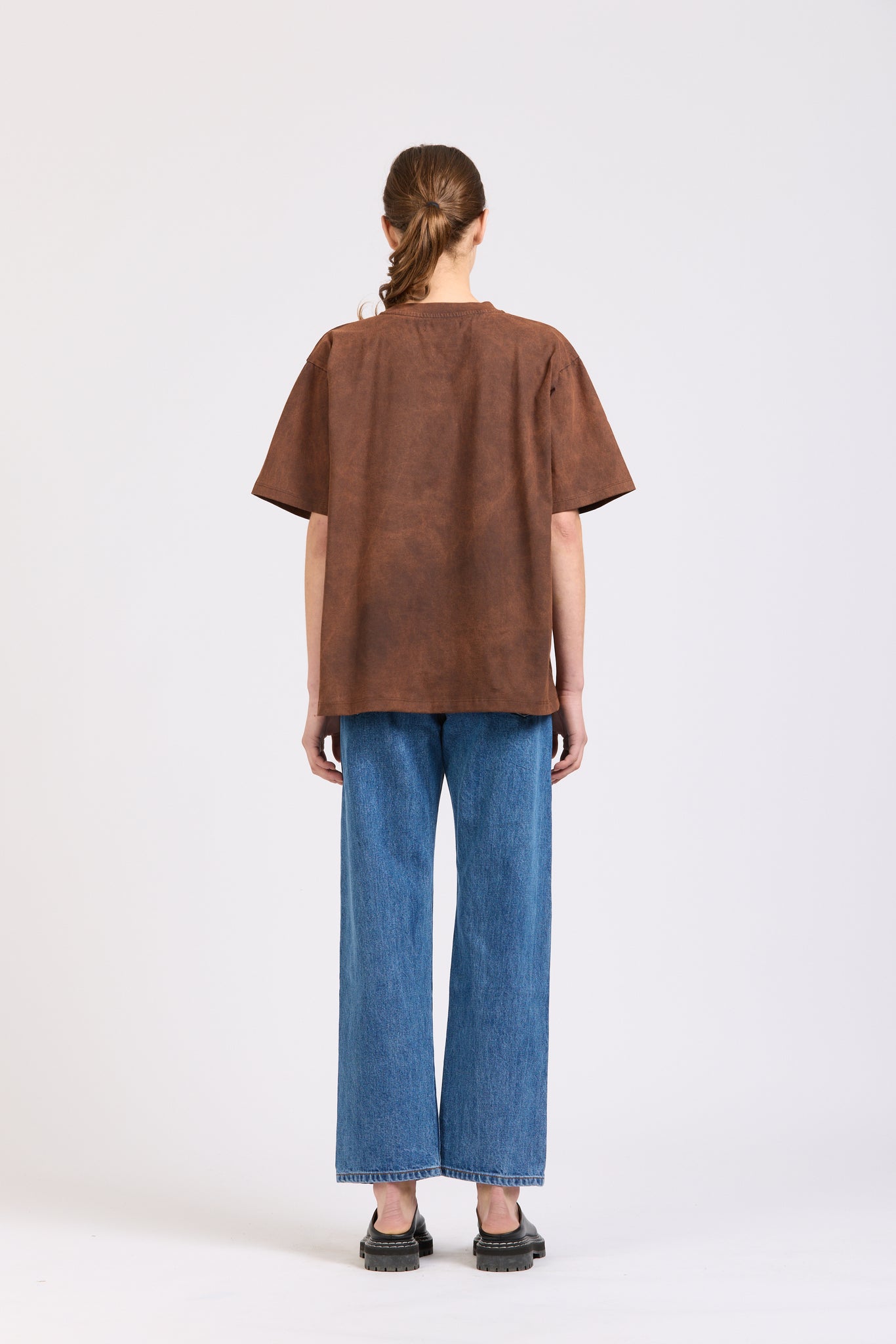 Frame Tee, Antique Wash, Espresso