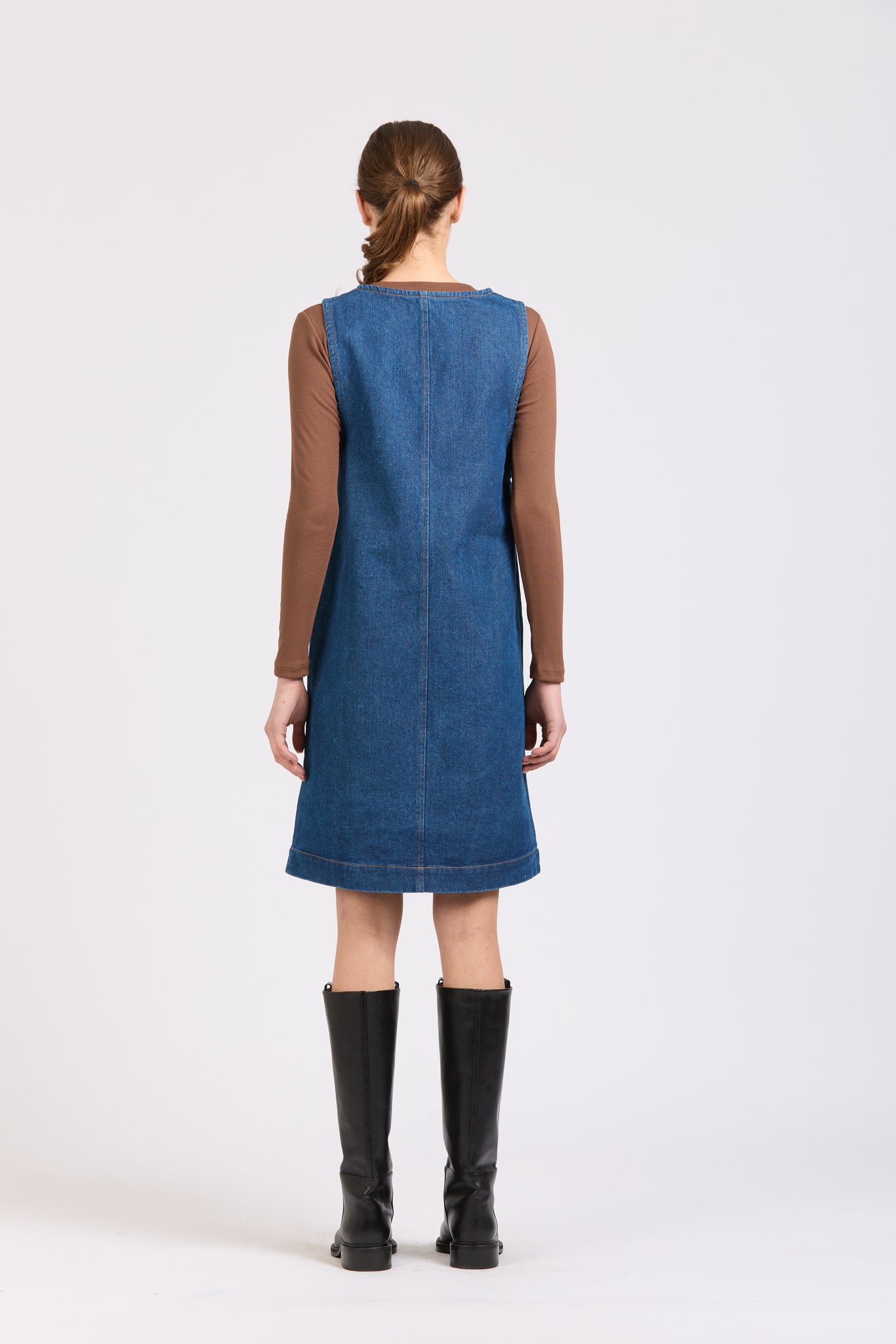 Denim House Dress, Blue