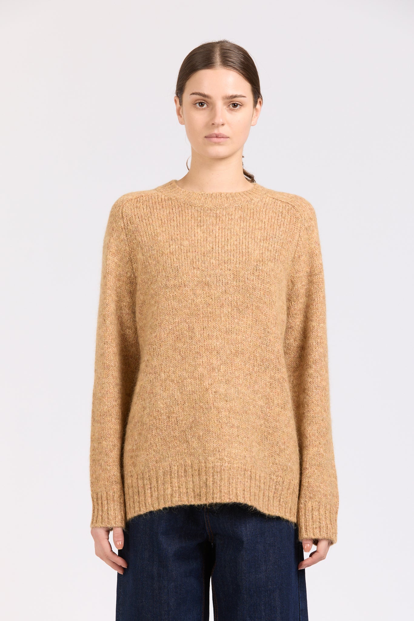 Reflection Crew Knit,  Mohair Sand