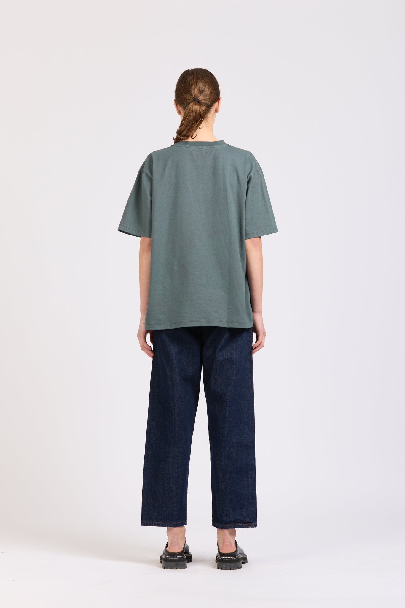 Frame Tee, Teal Wash