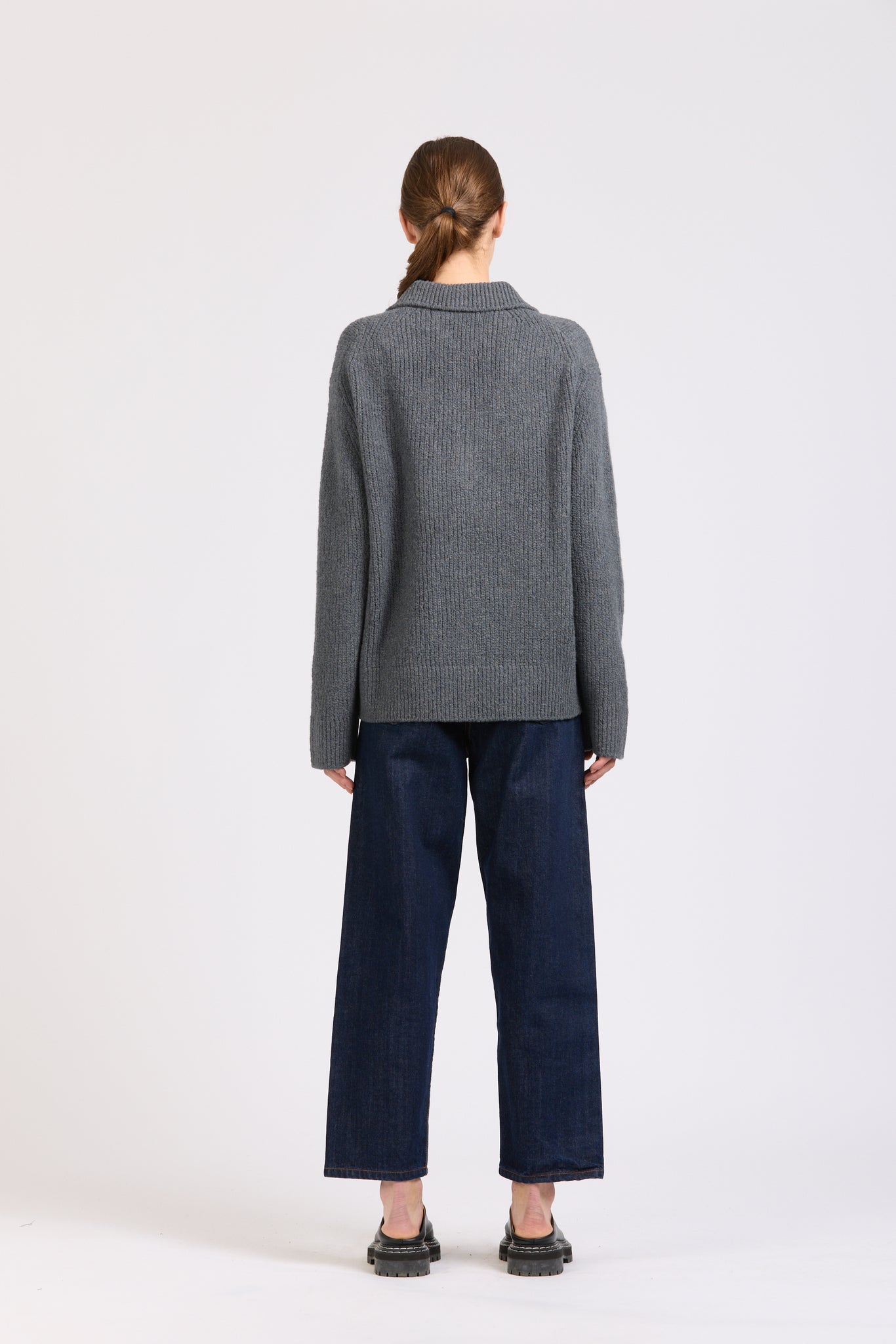 Everest Zip Knit, Grey