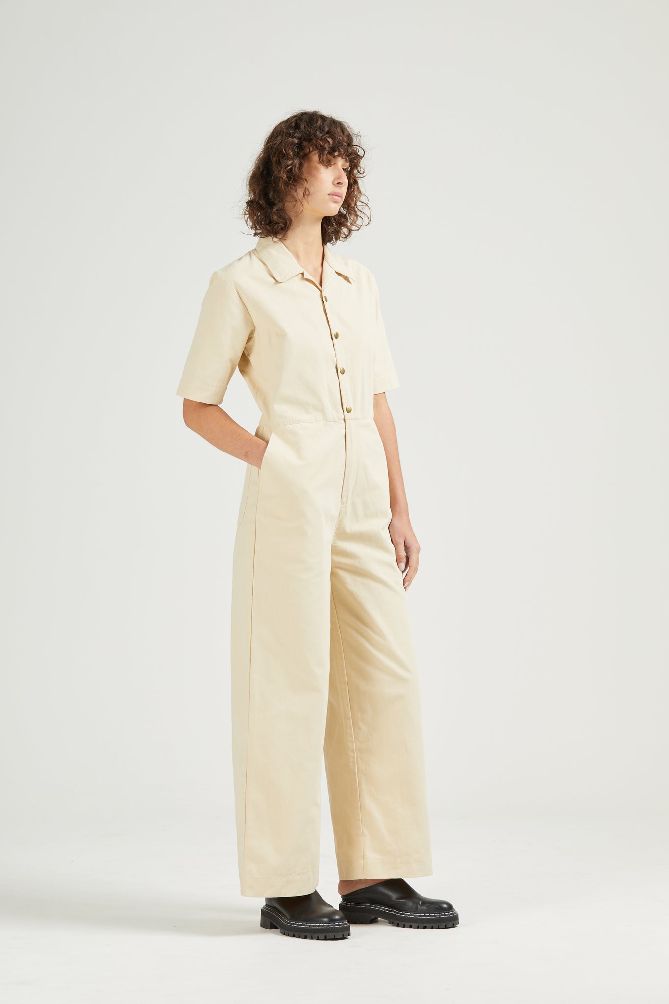 Aspect Jumpsuit, Ecru