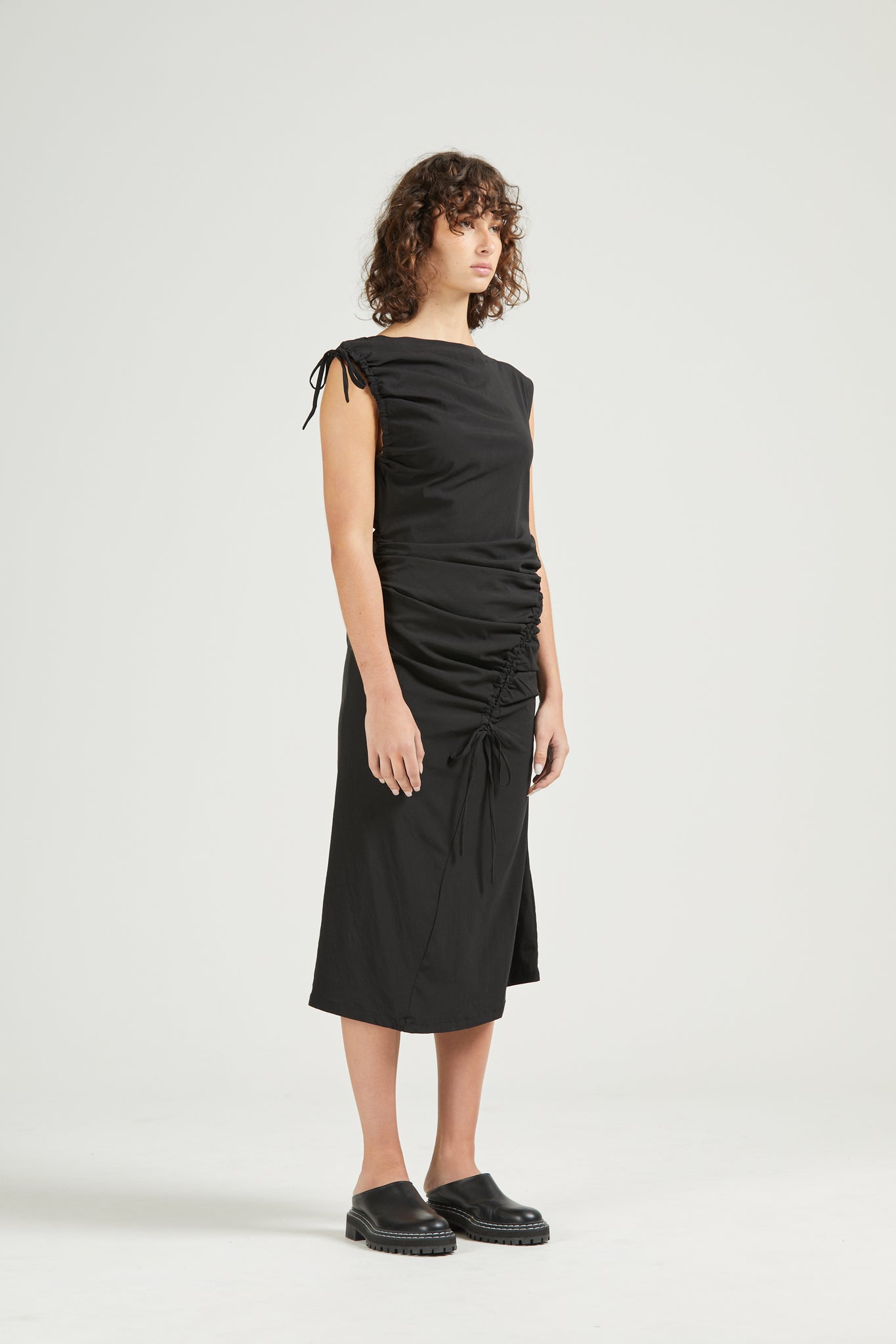 Asymmetric Dress, Black