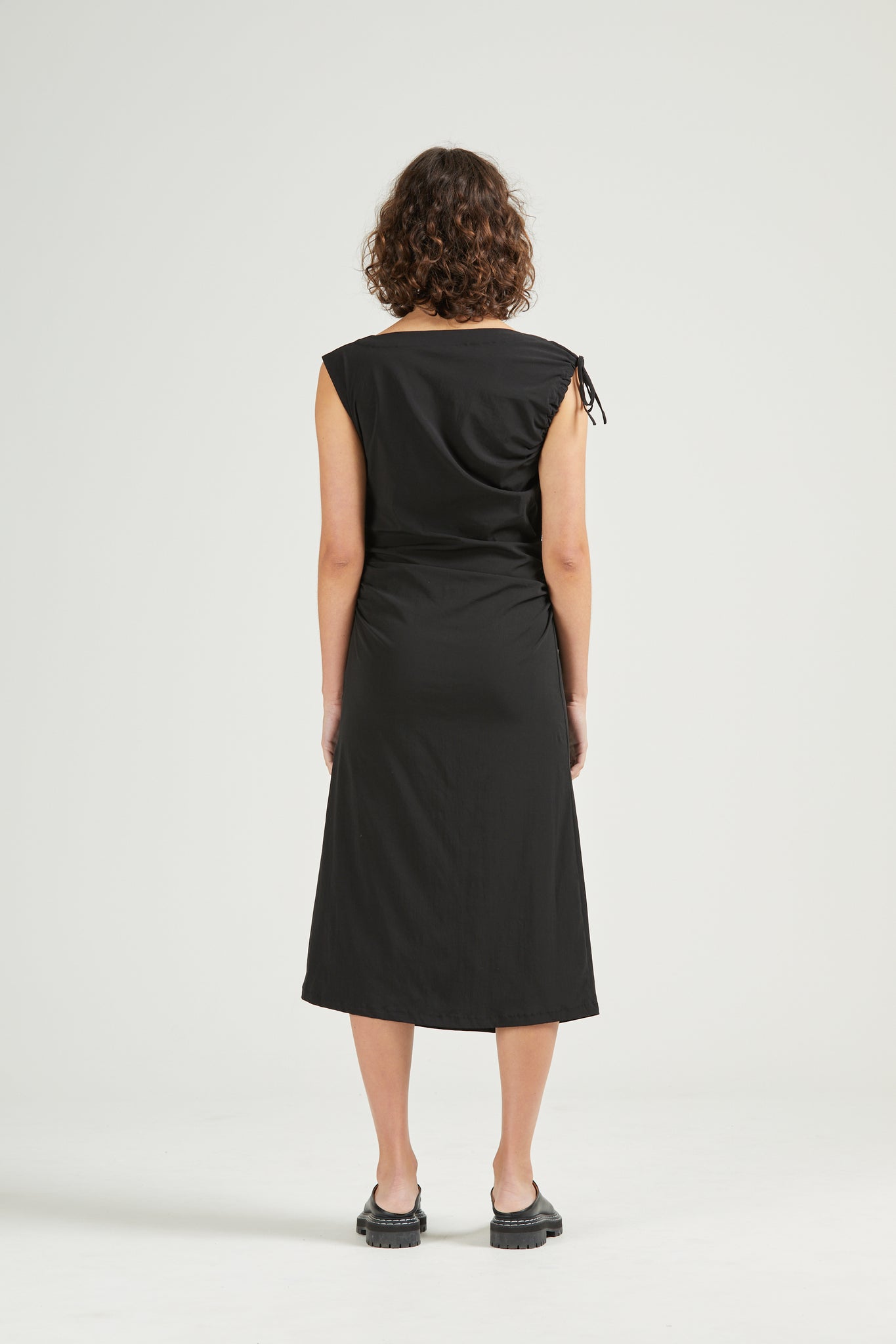 Asymmetric Dress, Black