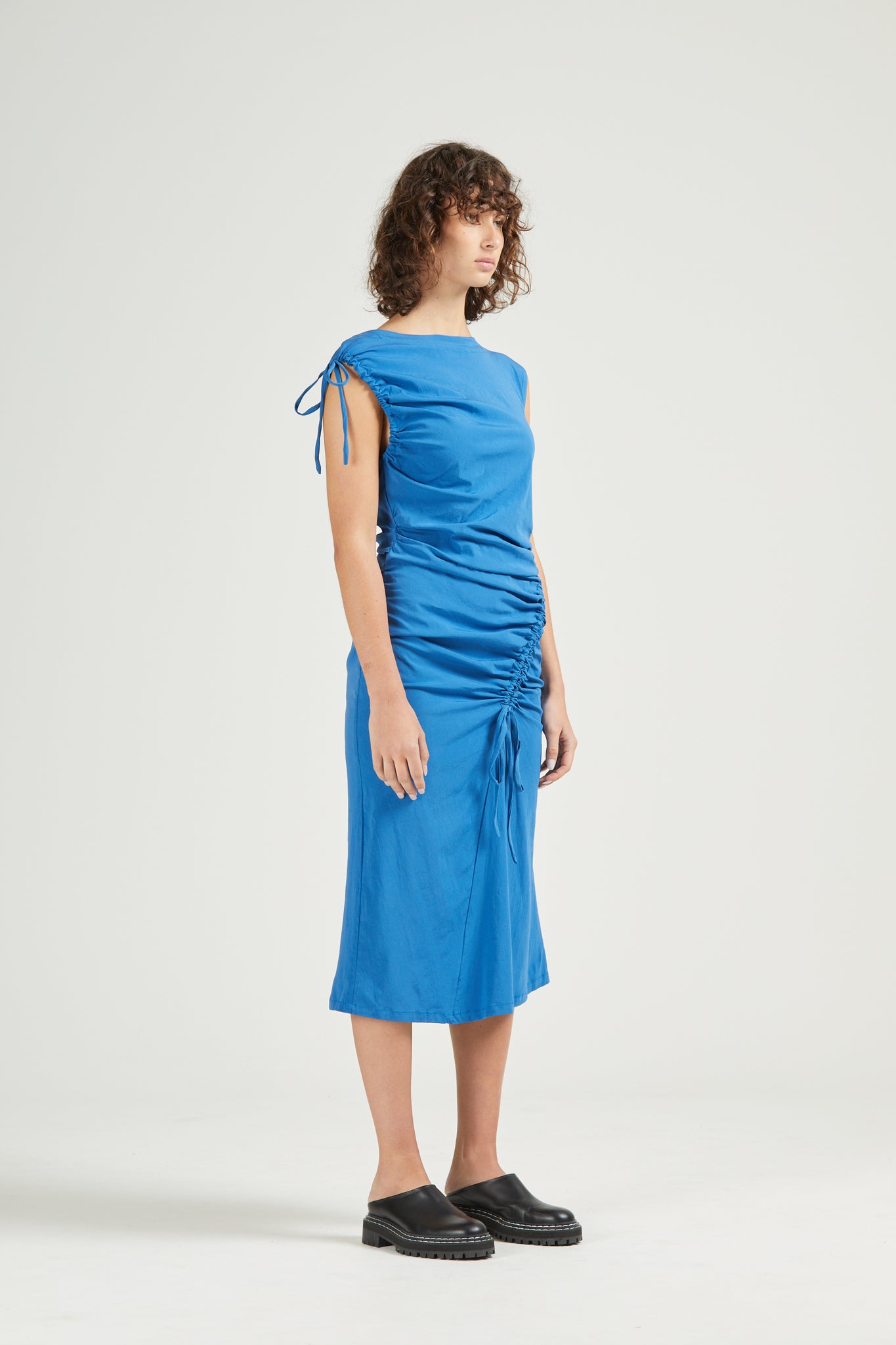 Asymmetric Dress, Cobalt