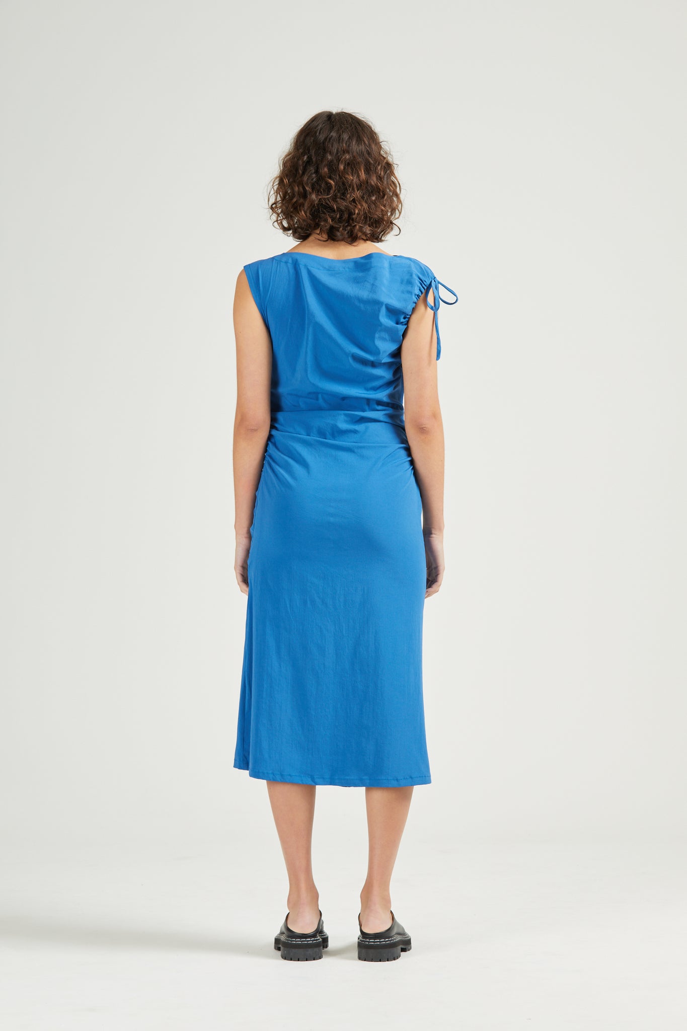 Asymmetric Dress, Cobalt