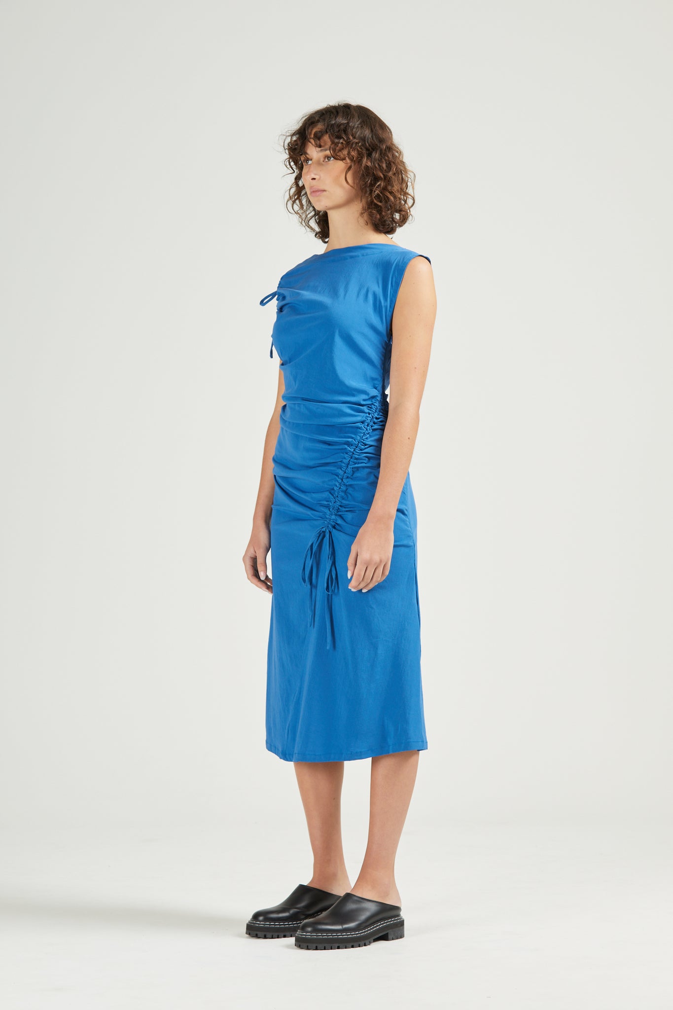 Asymmetric Dress, Cobalt