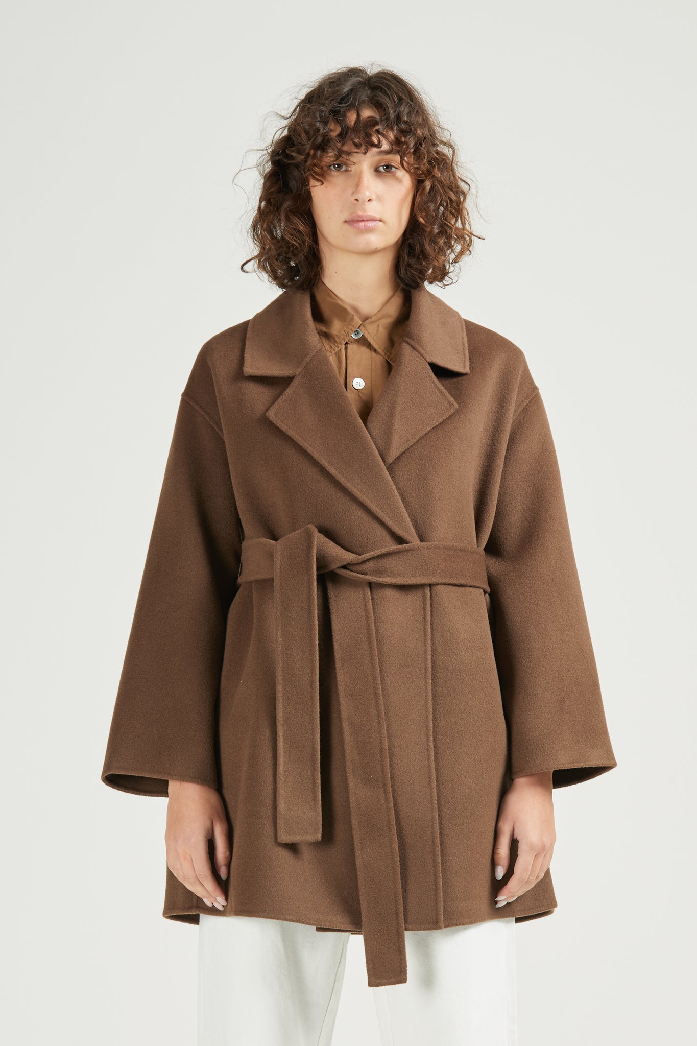 Solace Wool Coat, Cocoa