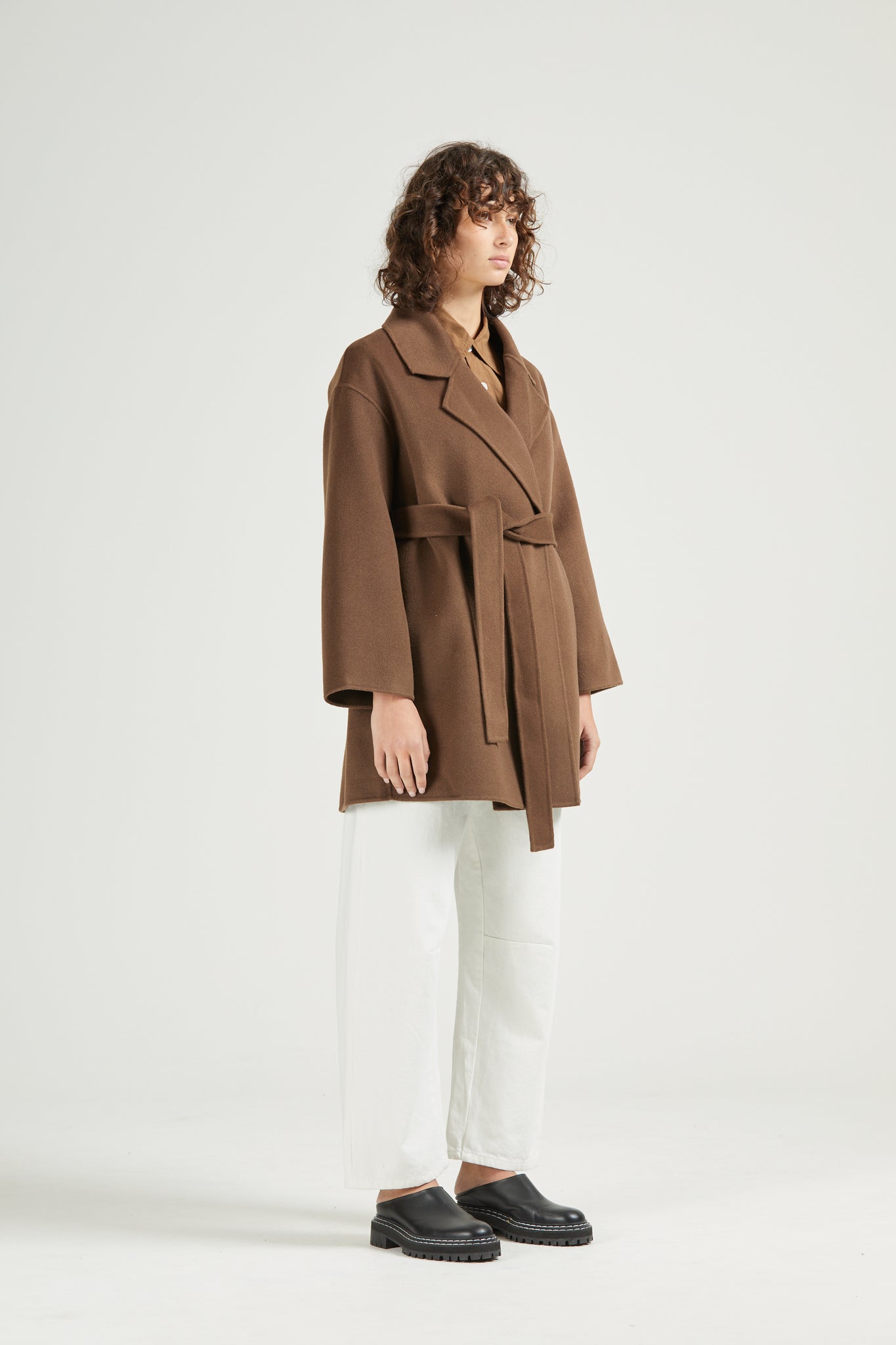 Solace Wool Coat, Cocoa