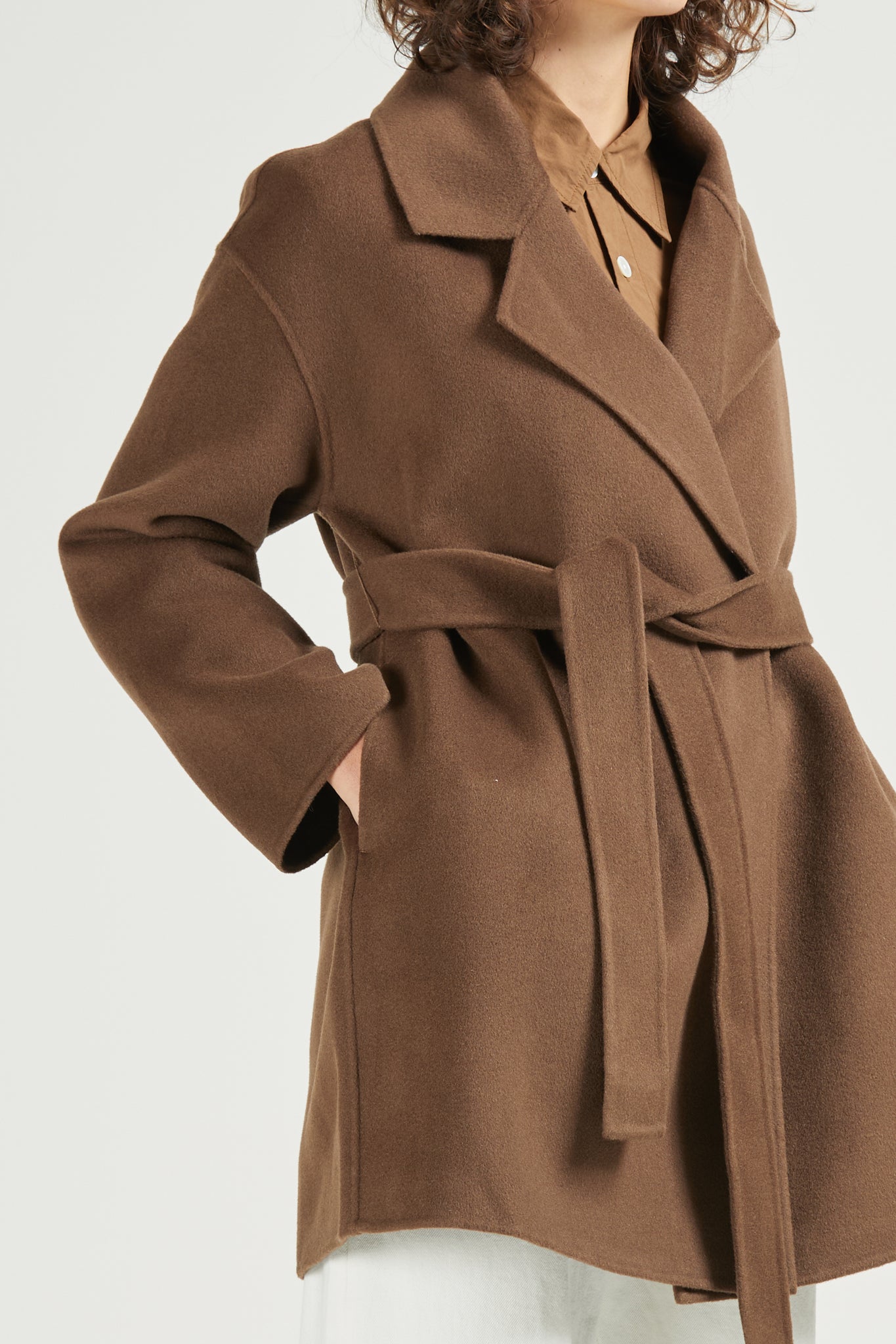 Solace Wool Coat, Cocoa