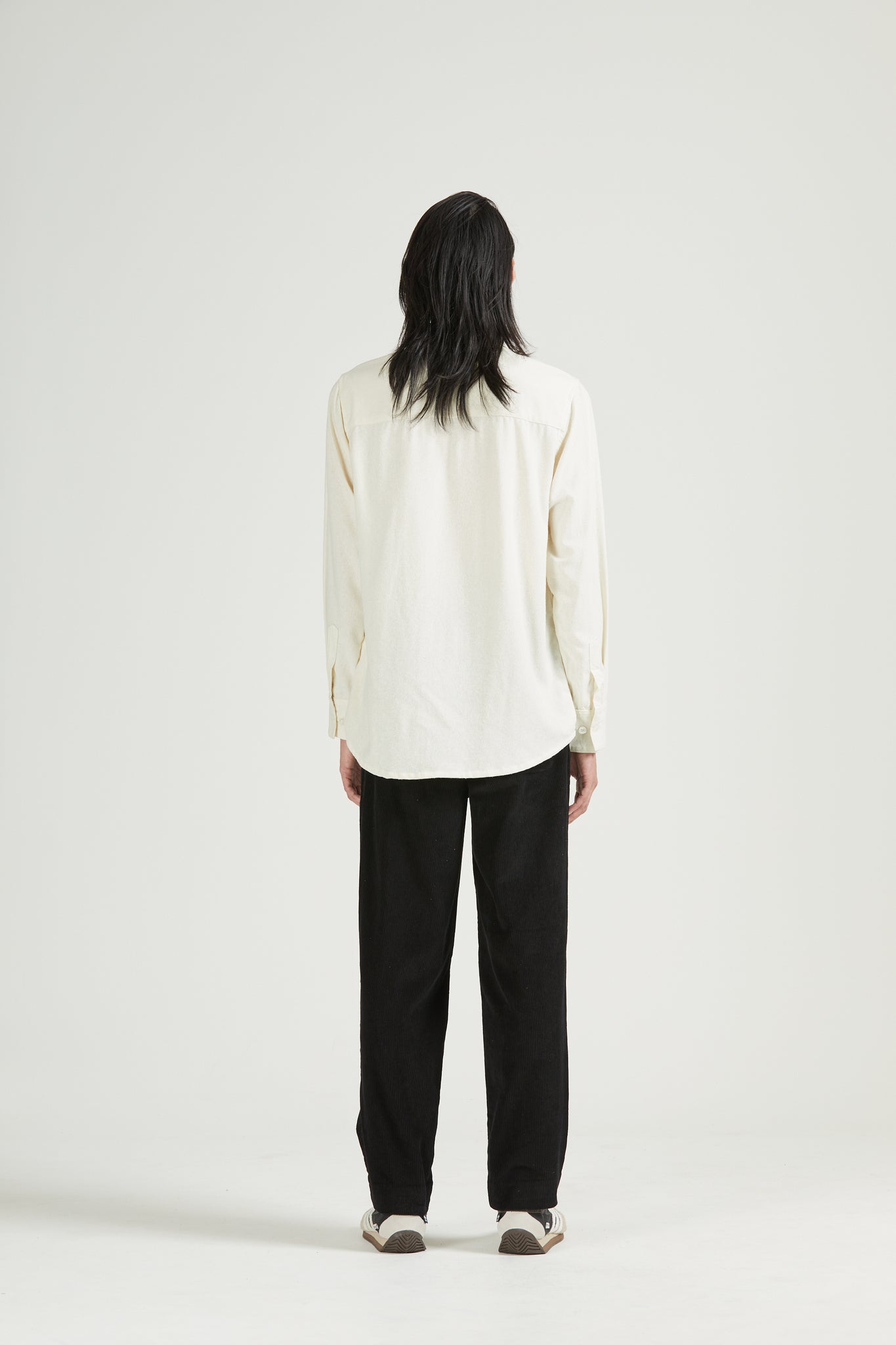 Raw Silk Curve Shirt, Natural