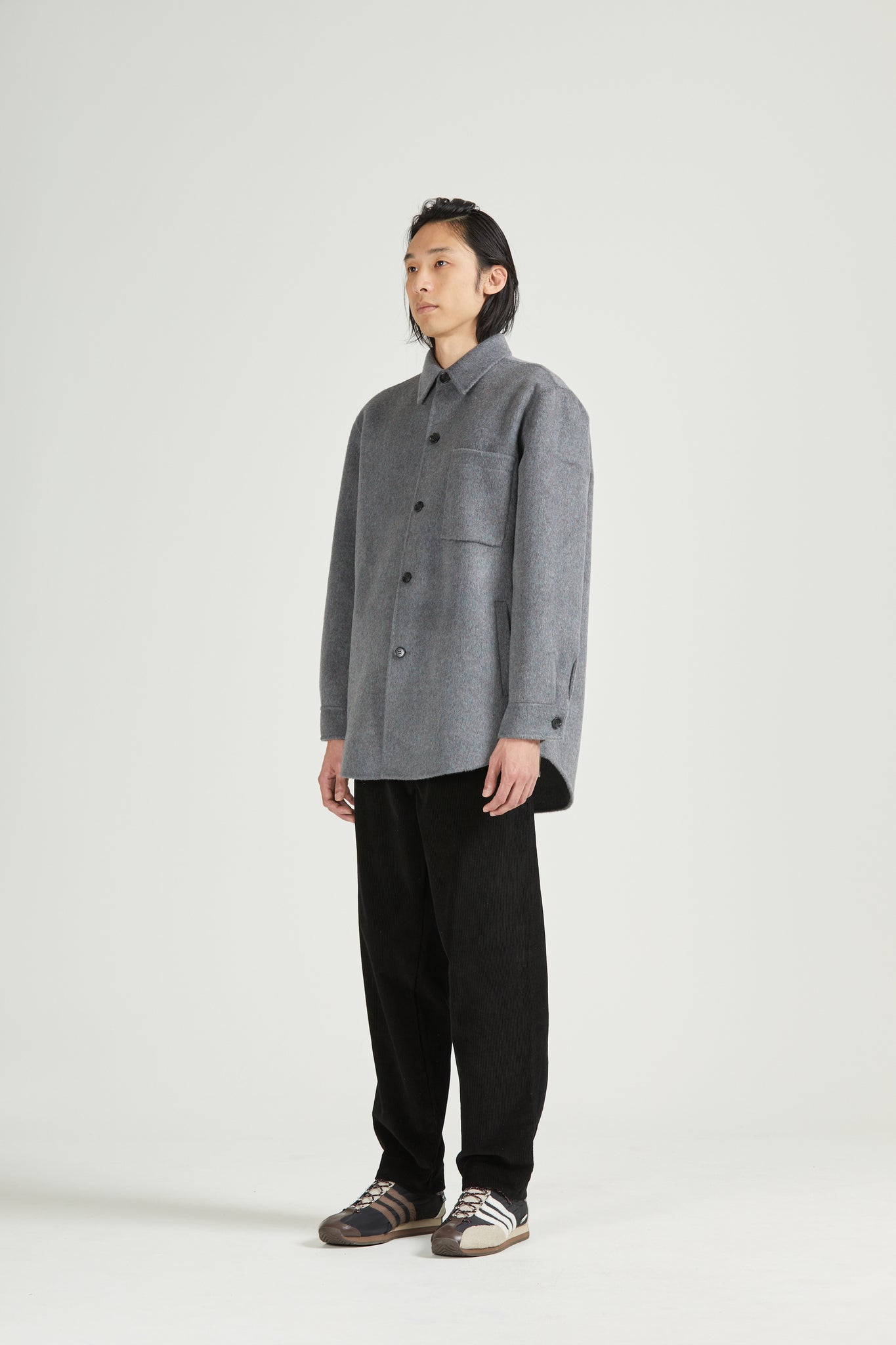 Wool Overshirt, Rainbow Grey