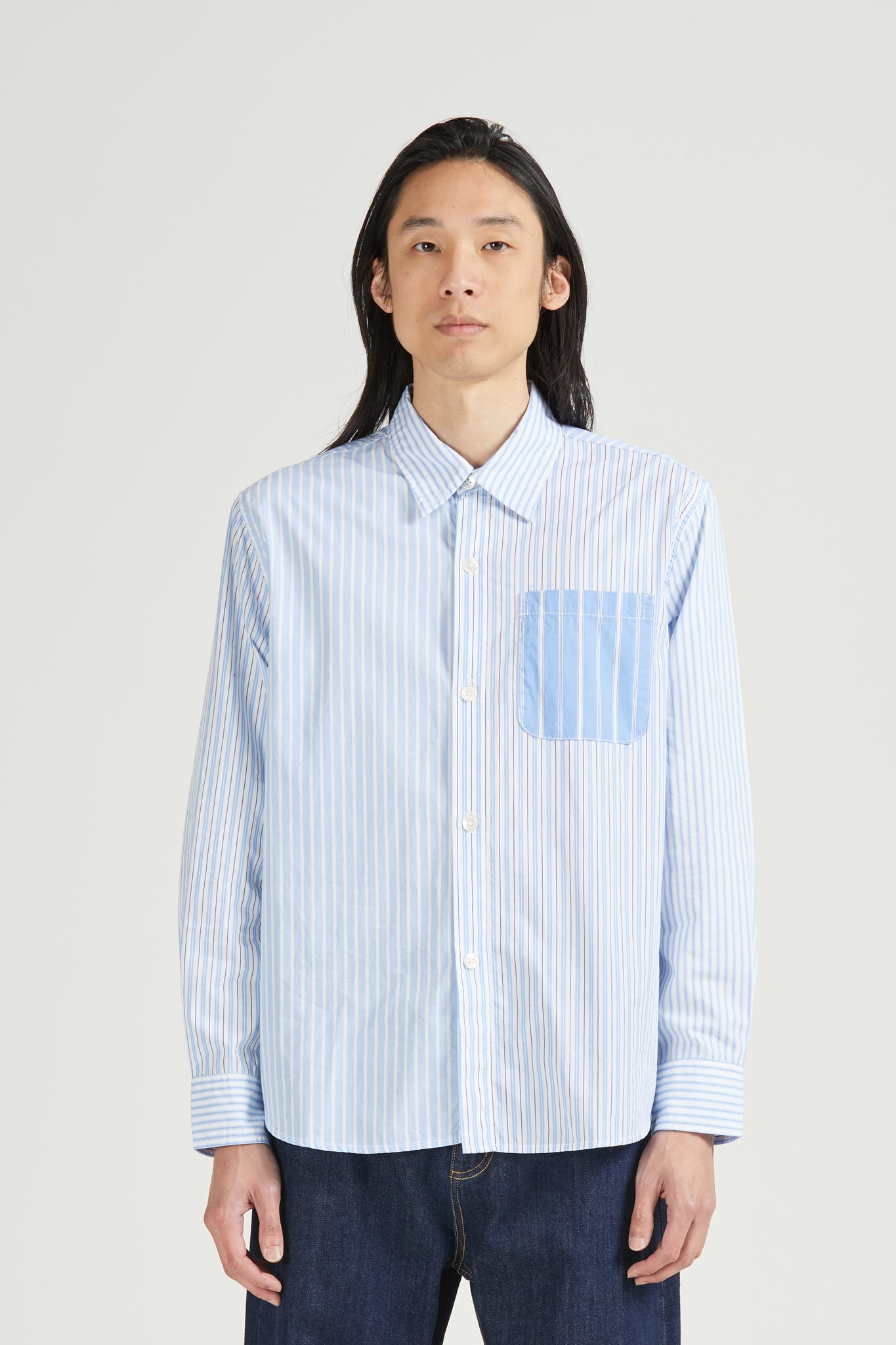 Men's Super Shirt, Mixed Stripe