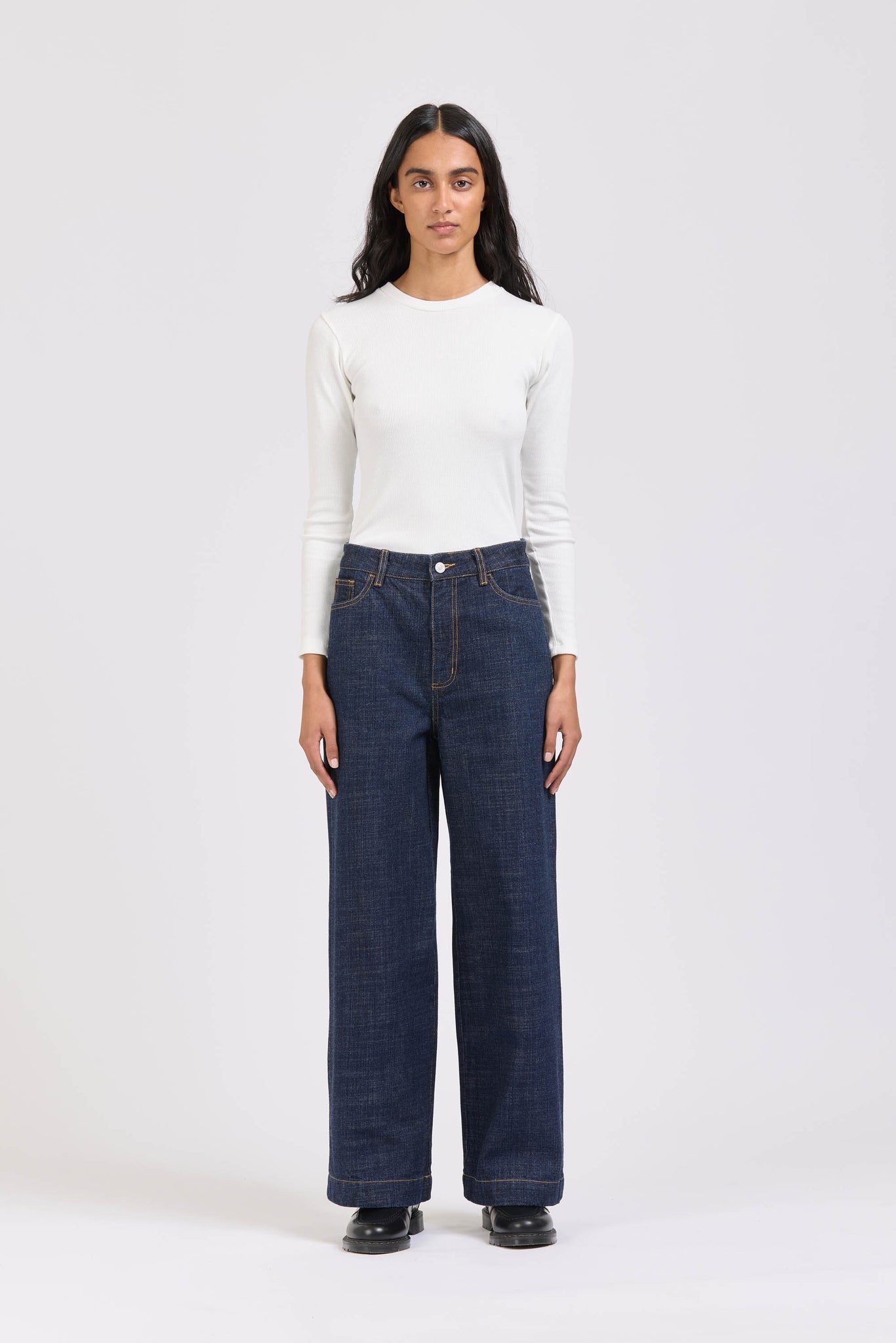 Wide Leg Jean, Indigo, Women's
