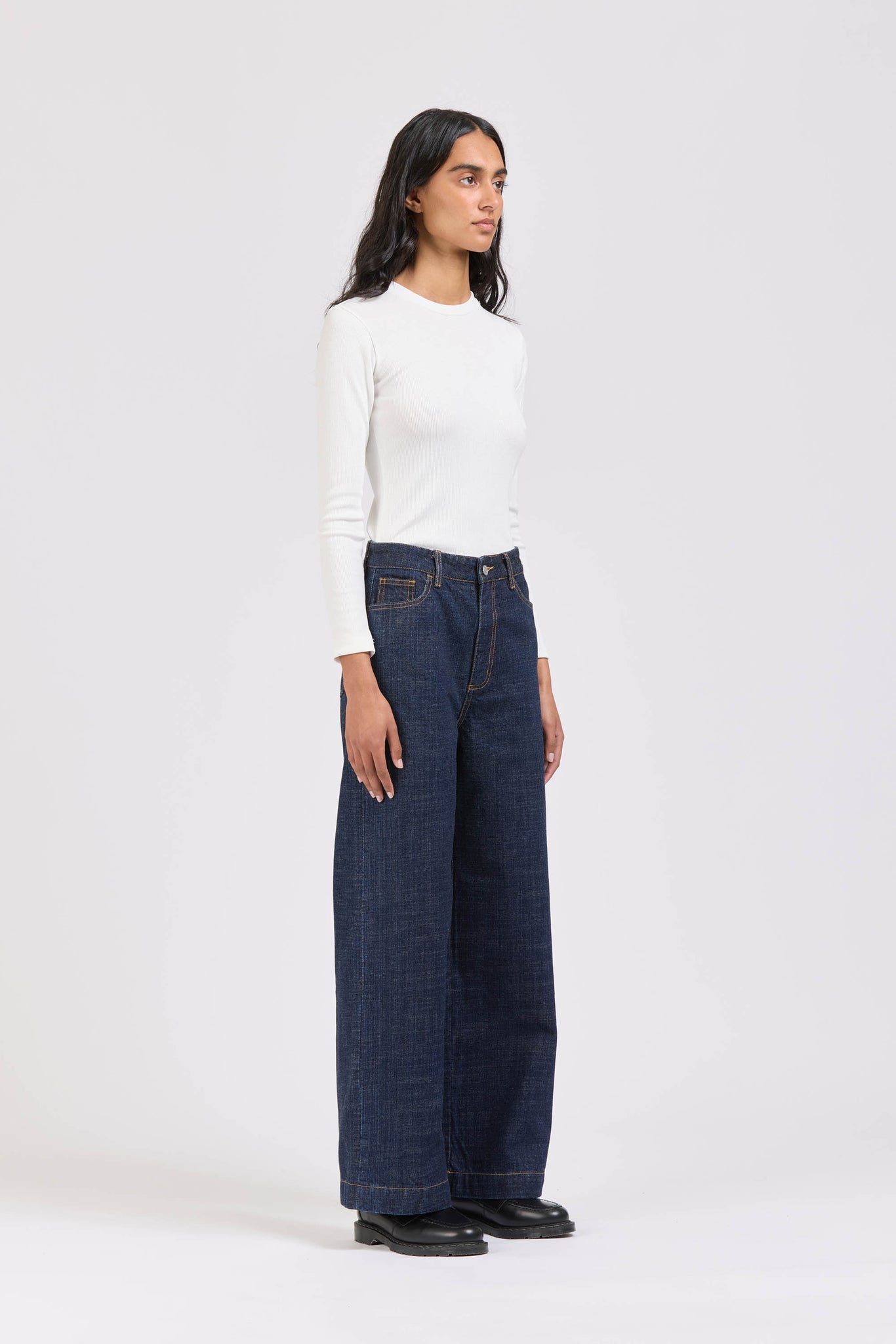 Wide Leg Jean, Indigo, Women's