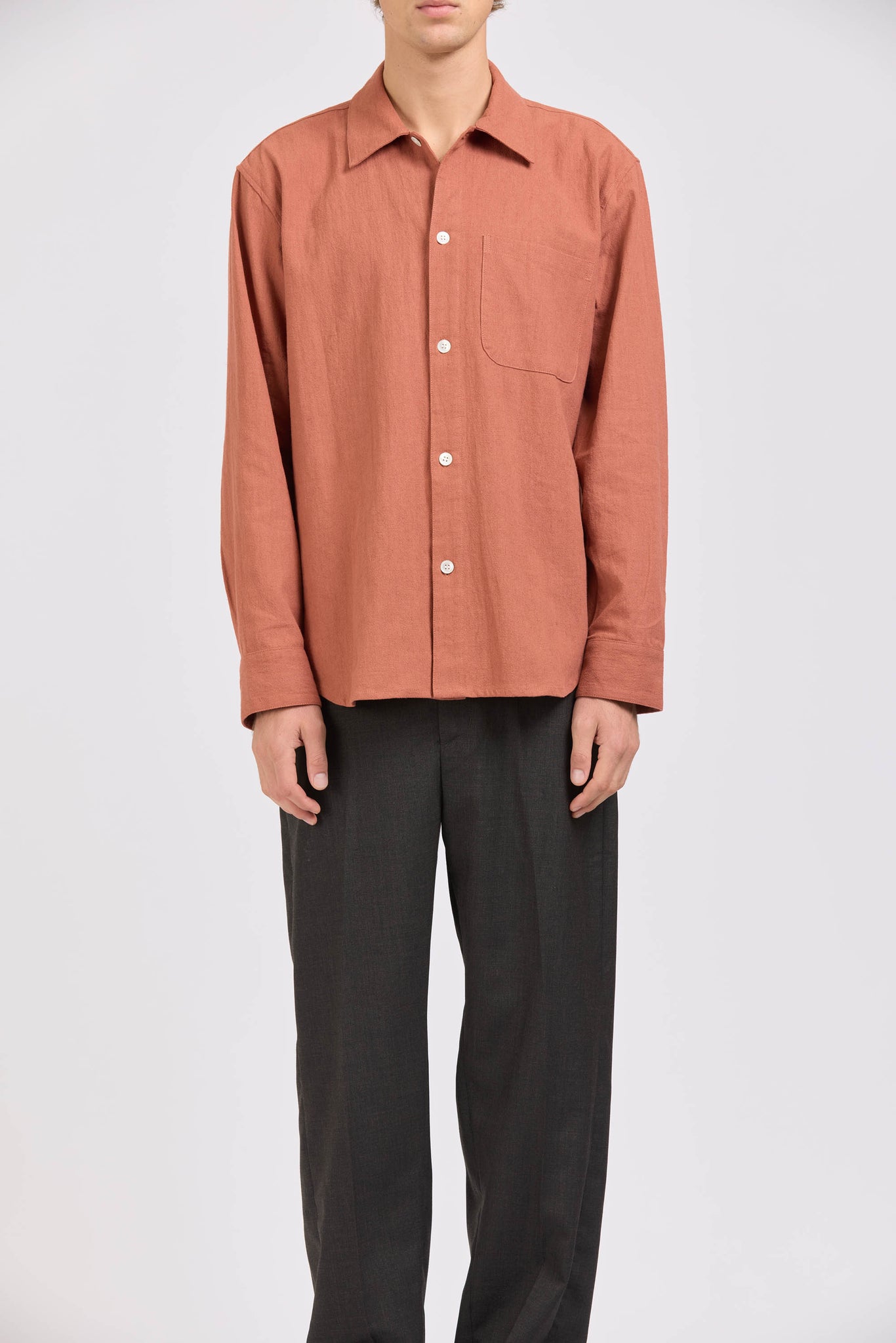 Curve Shirt, Hachiko, Brick