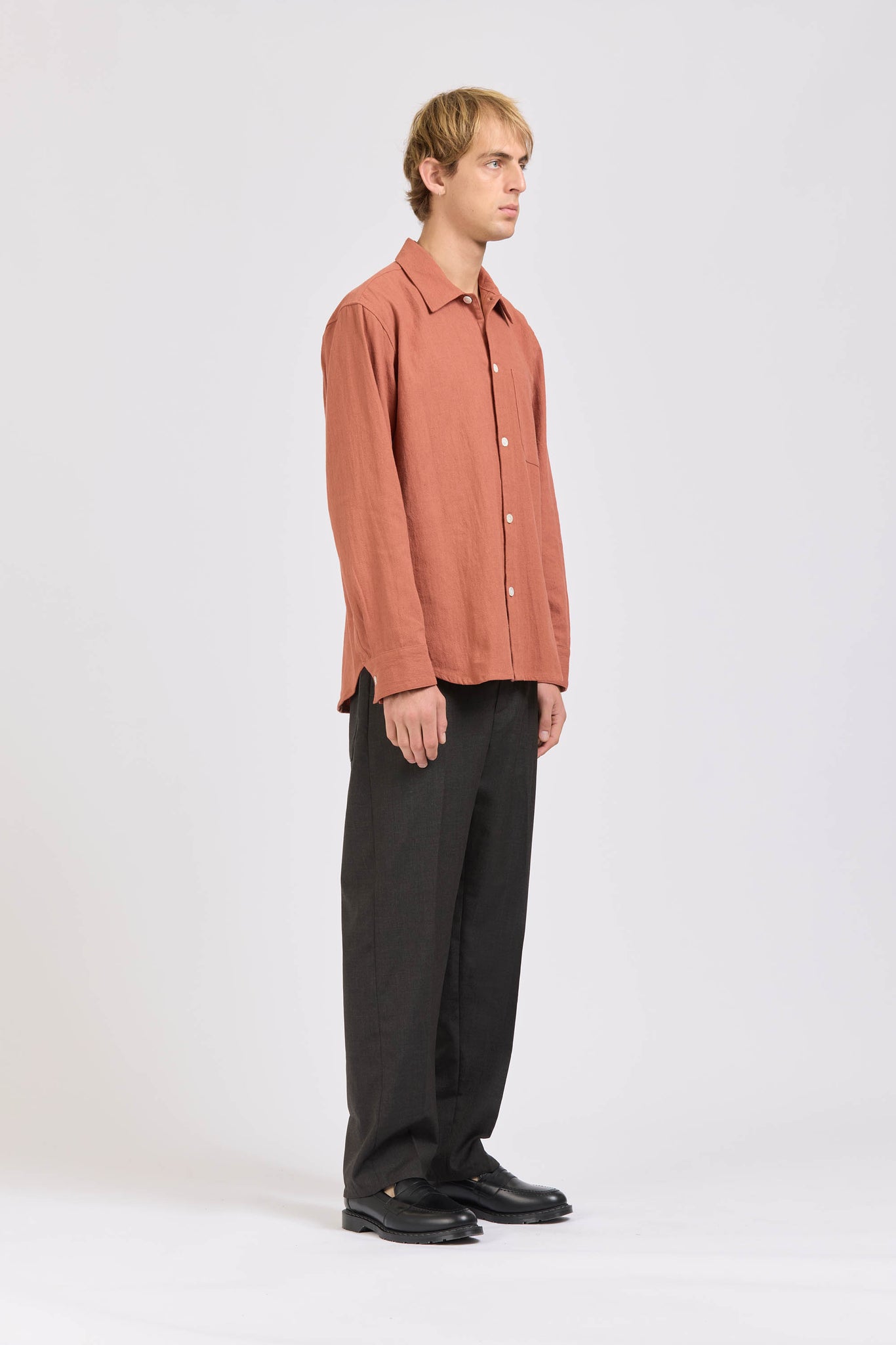 Curve Shirt, Hachiko, Brick