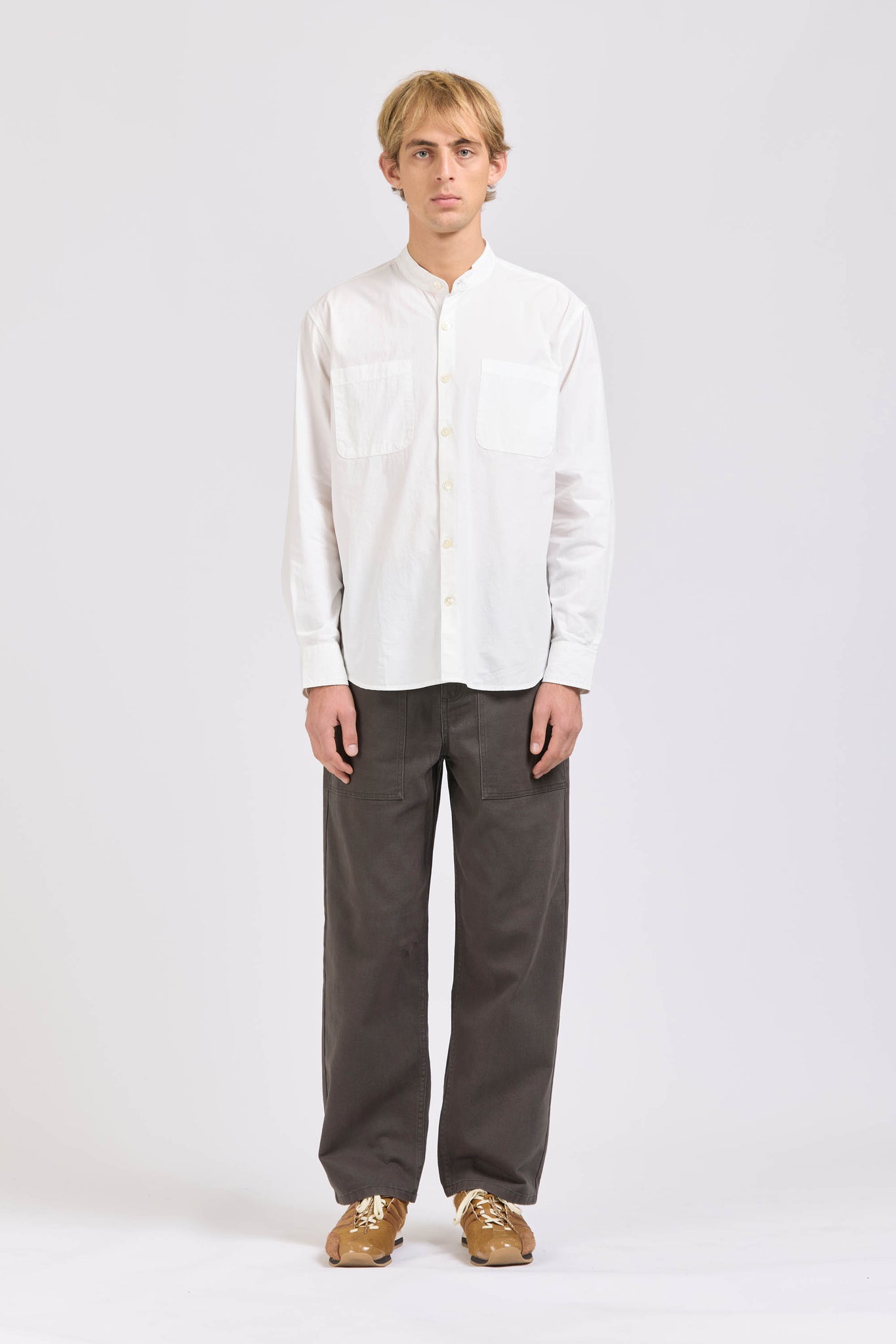 Wide Pant, Heavy Twill, Asphalt