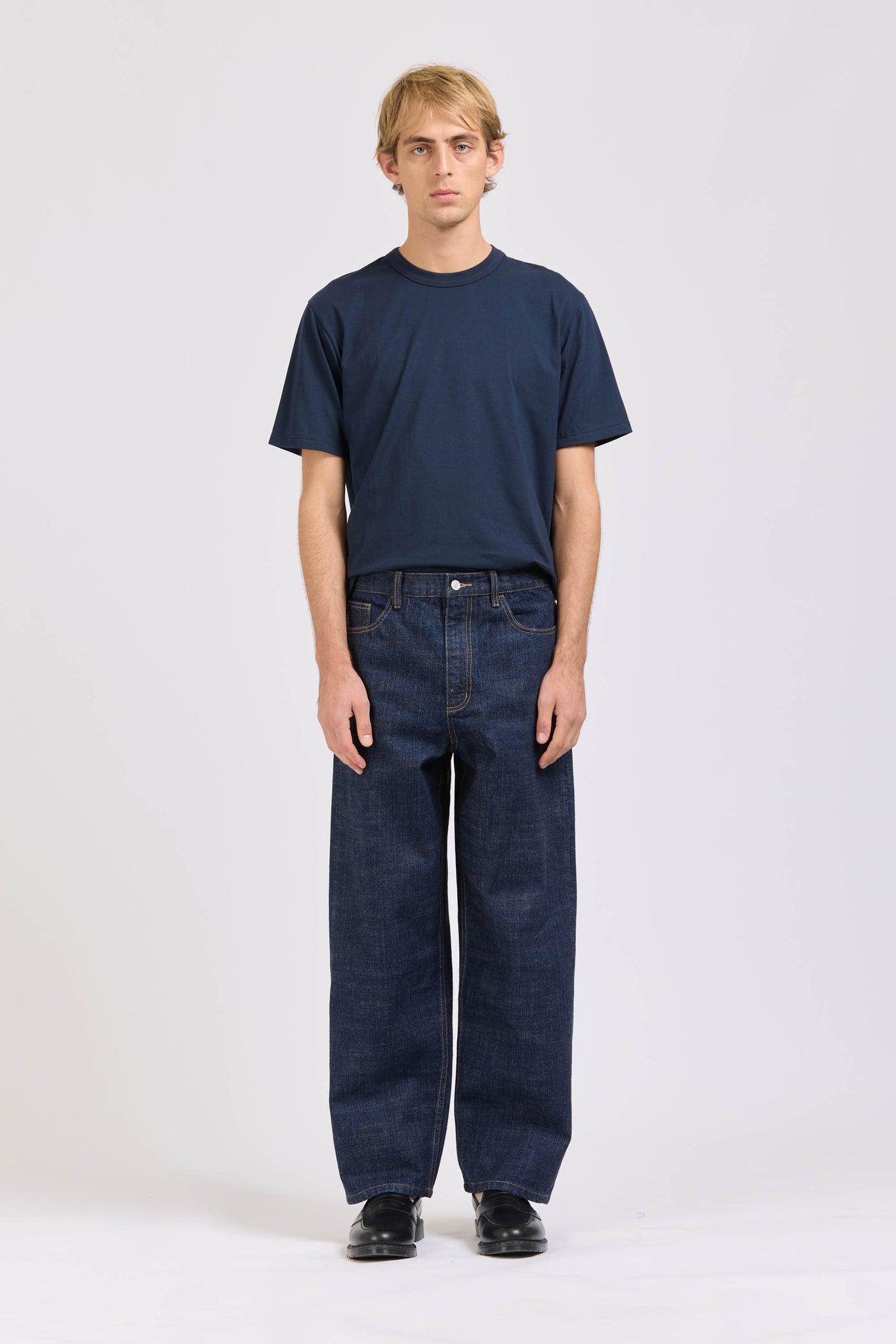 Men's Wide Leg Selvedge Jean, Indigo