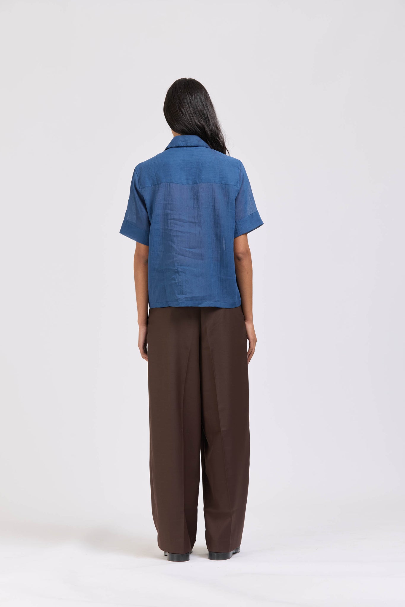 Sheer Pocket Shirt, Teal