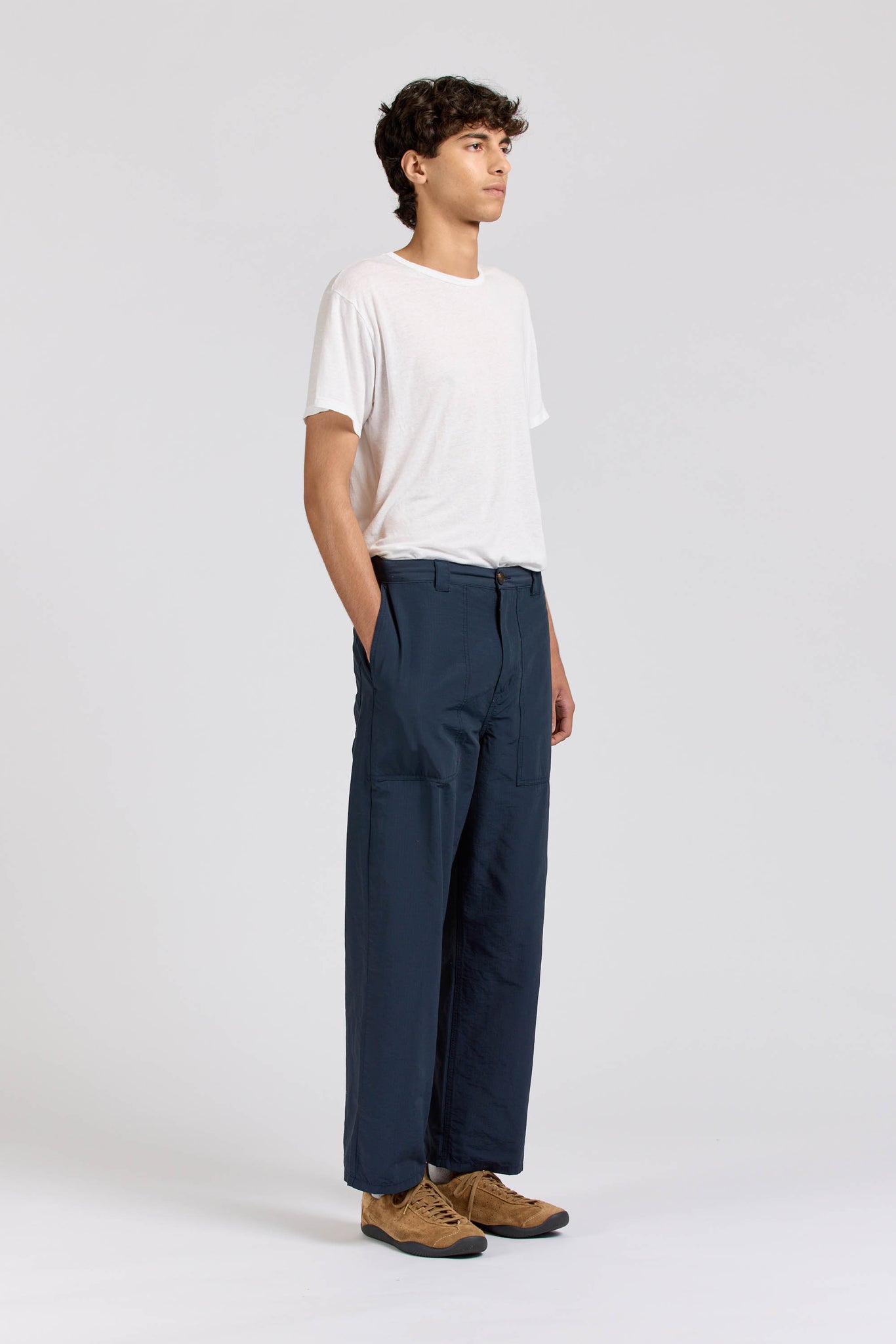 Wide Pant, Ripstop, Midnight