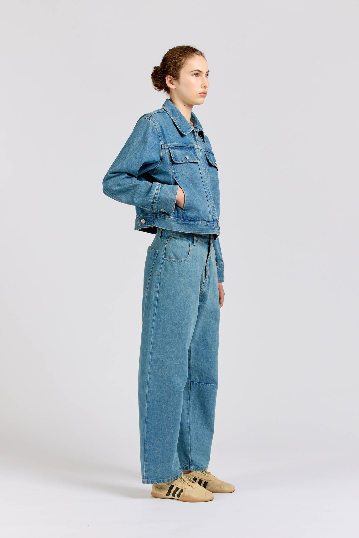 Zip Blouson, Selvedge Denim, Vintage Stonewash