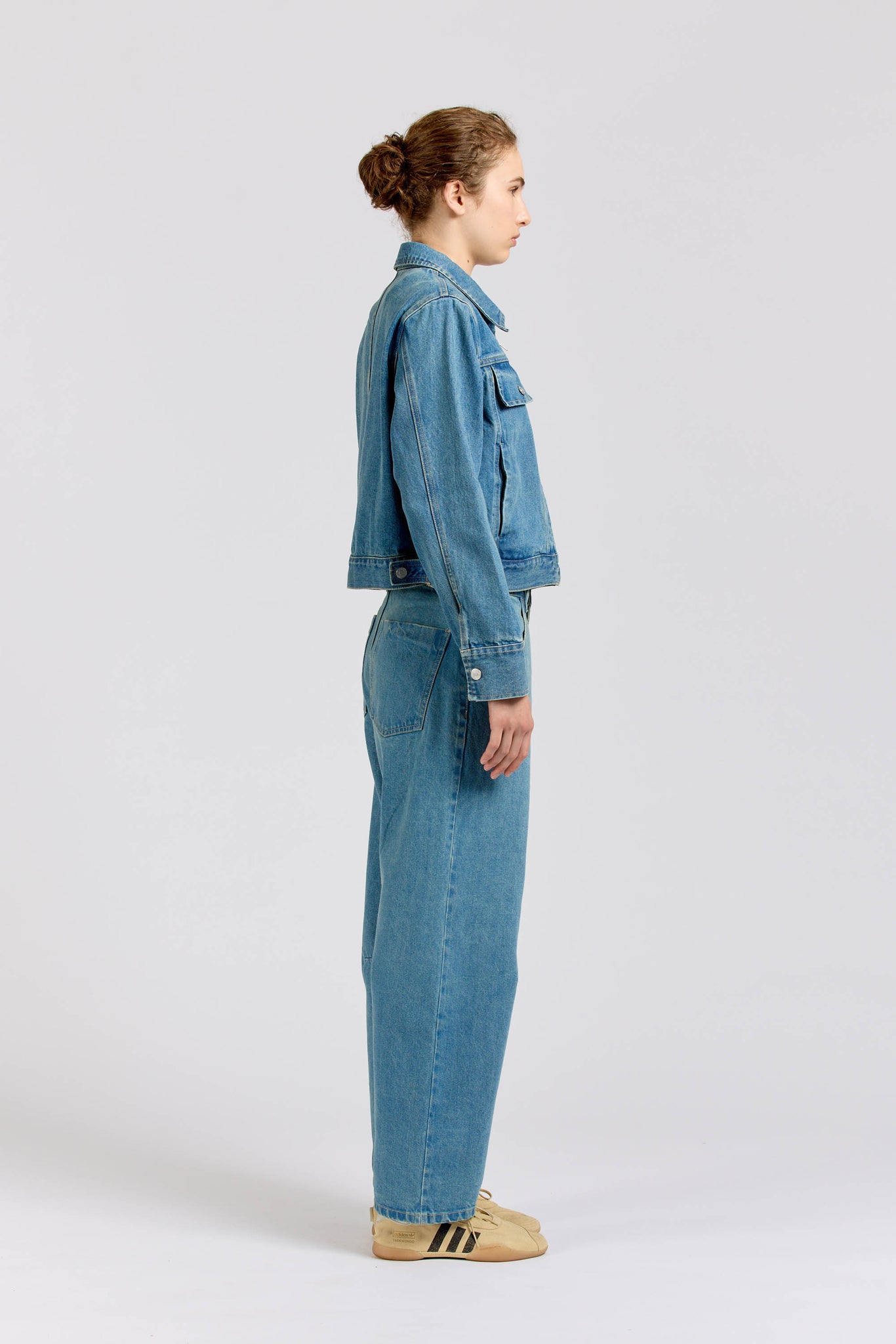 Zip Blouson, Selvedge Denim, Vintage Stonewash