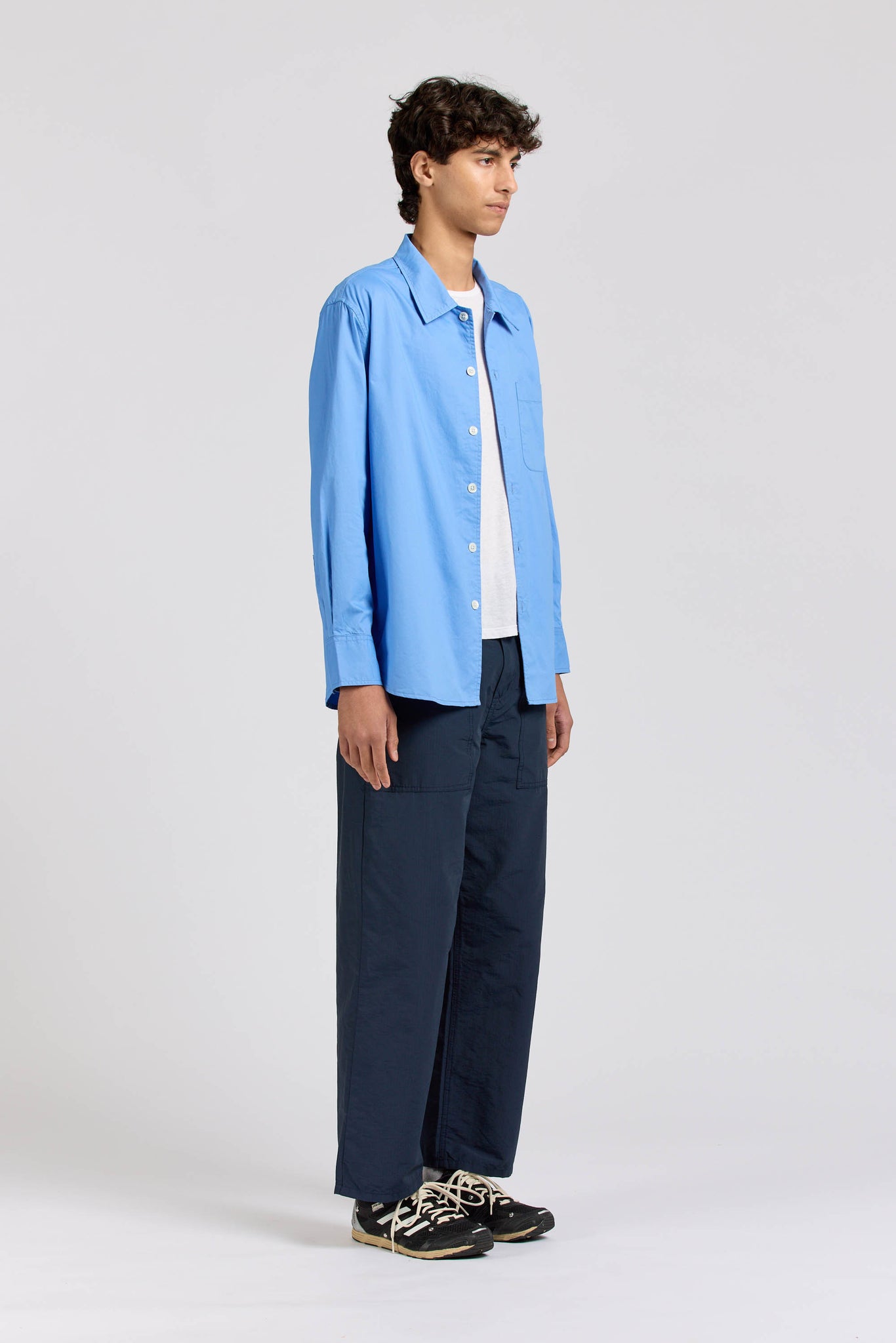 Extra Shirt, Brushed Cotton, Blue