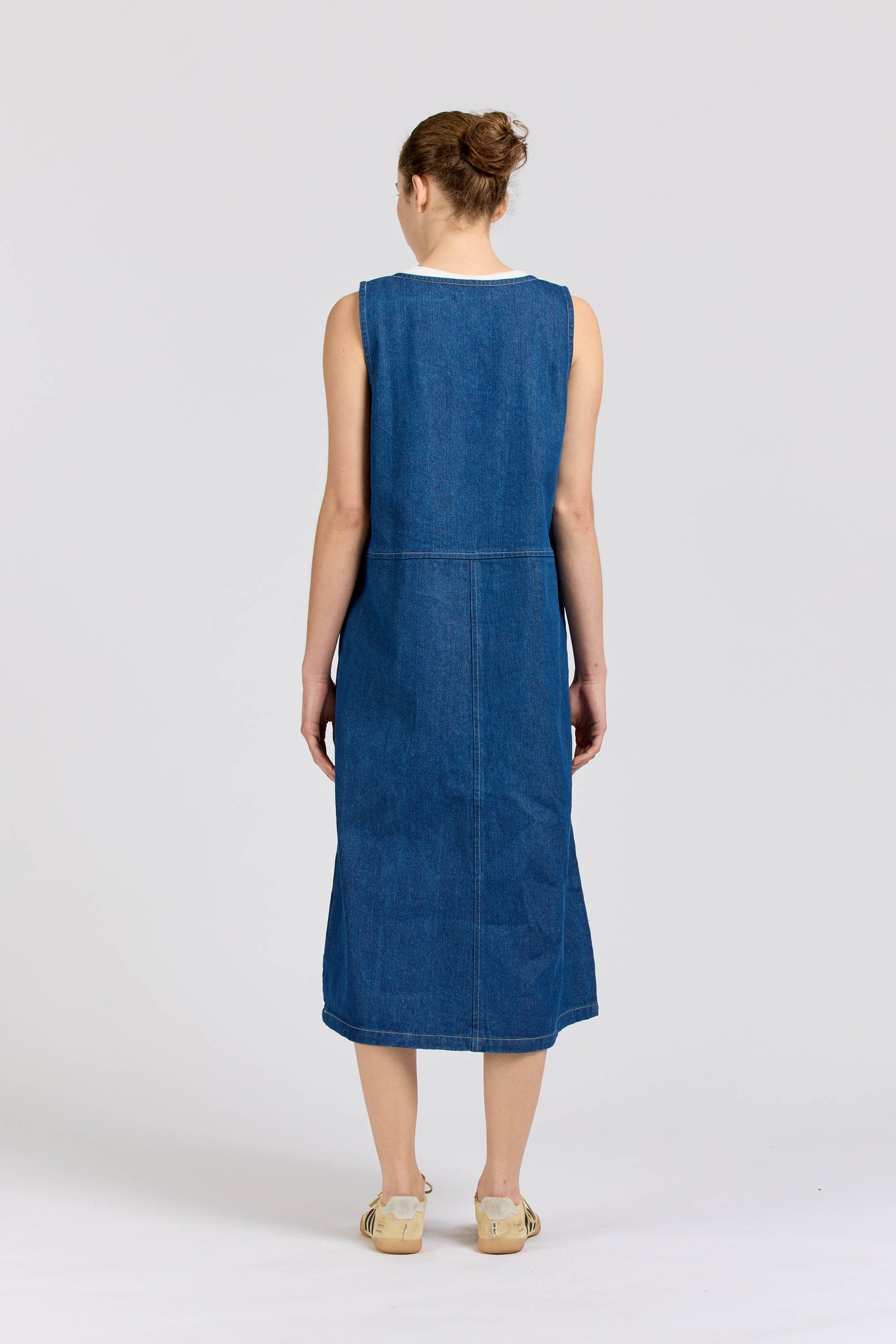 Shell Dress, Denim, Indigo