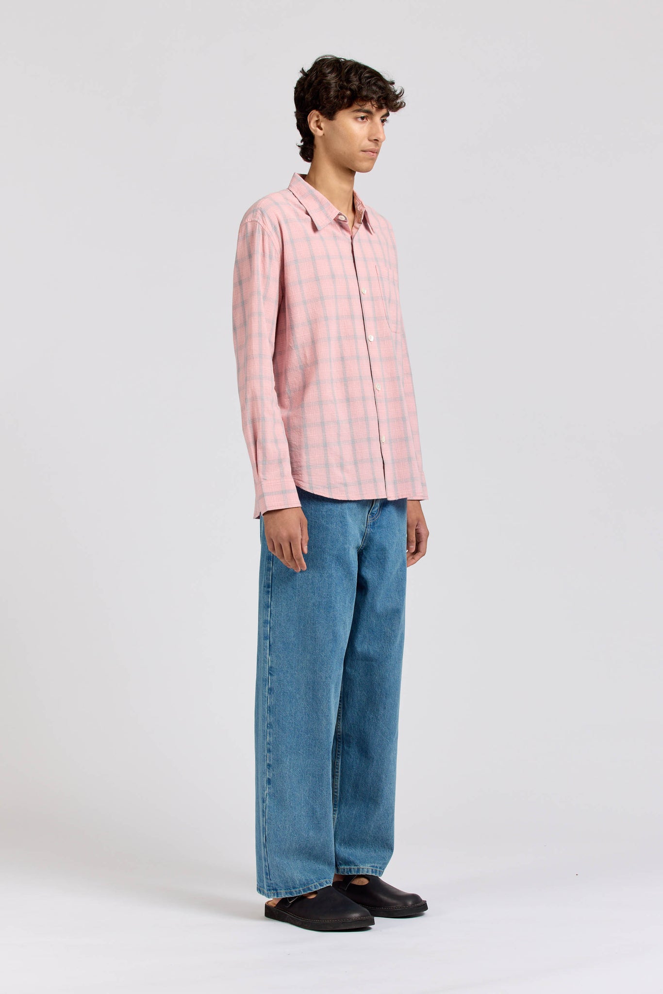 Men's Super Shirt, Check, Pink