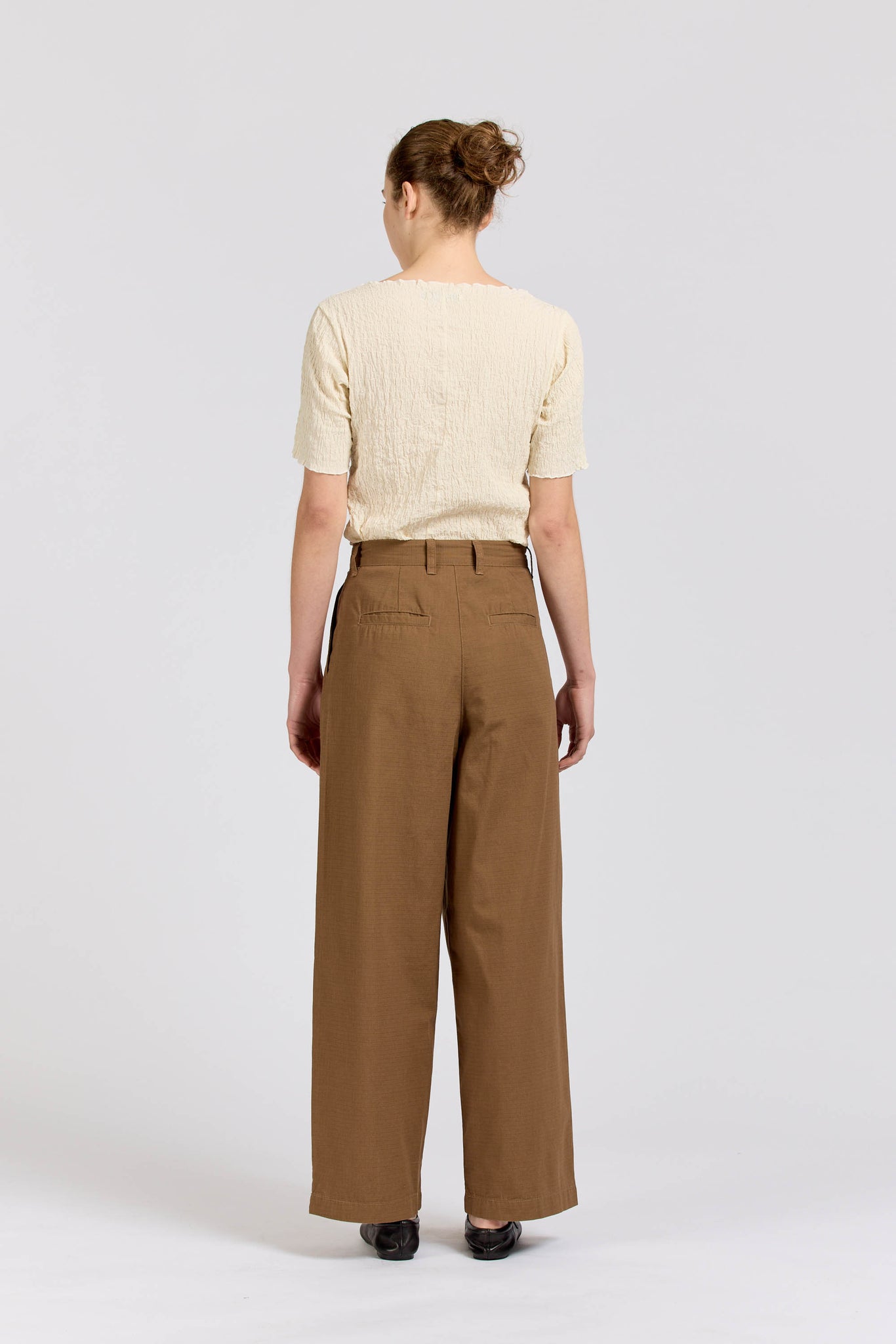 Pleat Pant, Ripstop, Walnut