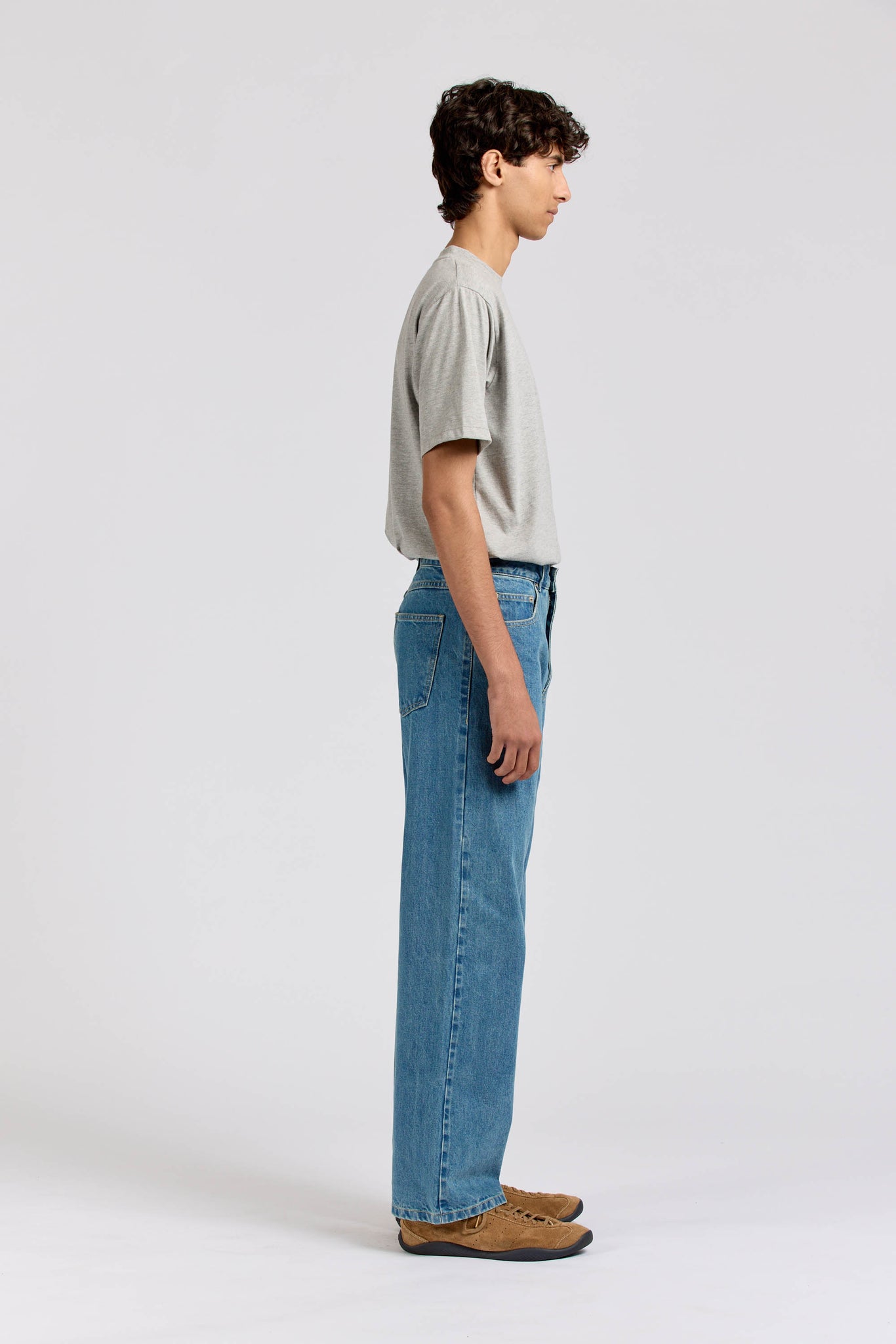 Range Straight Leg Jean, Selvedge Stone Wash