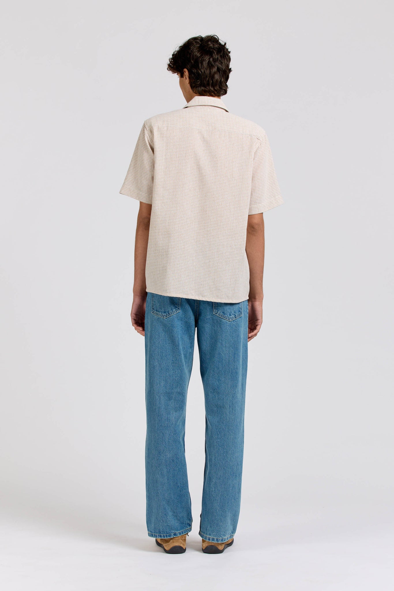 Midwest Short Sleeve, Cloth, Brown Check