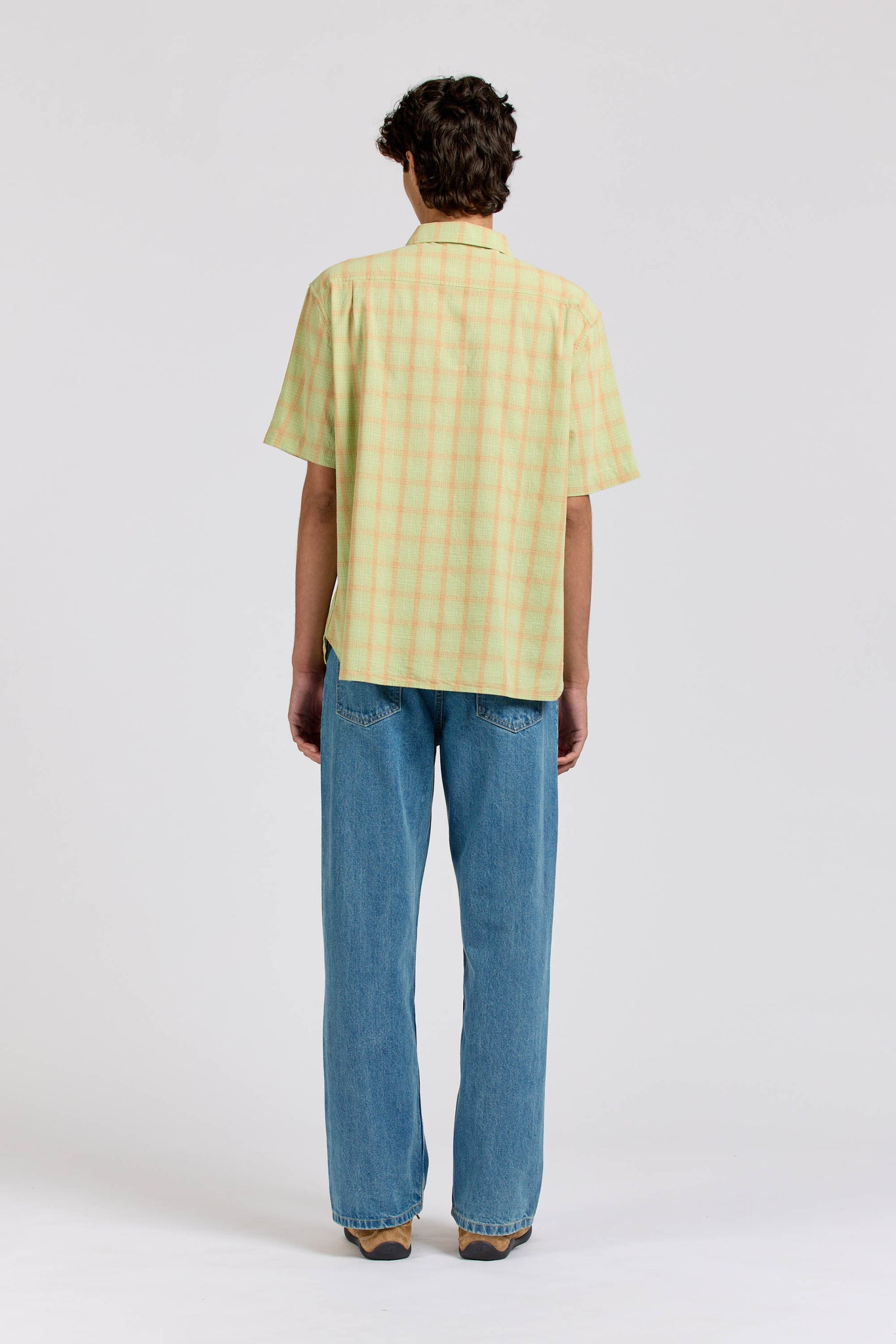 Extra Shirt Short Sleeve, Lime Check