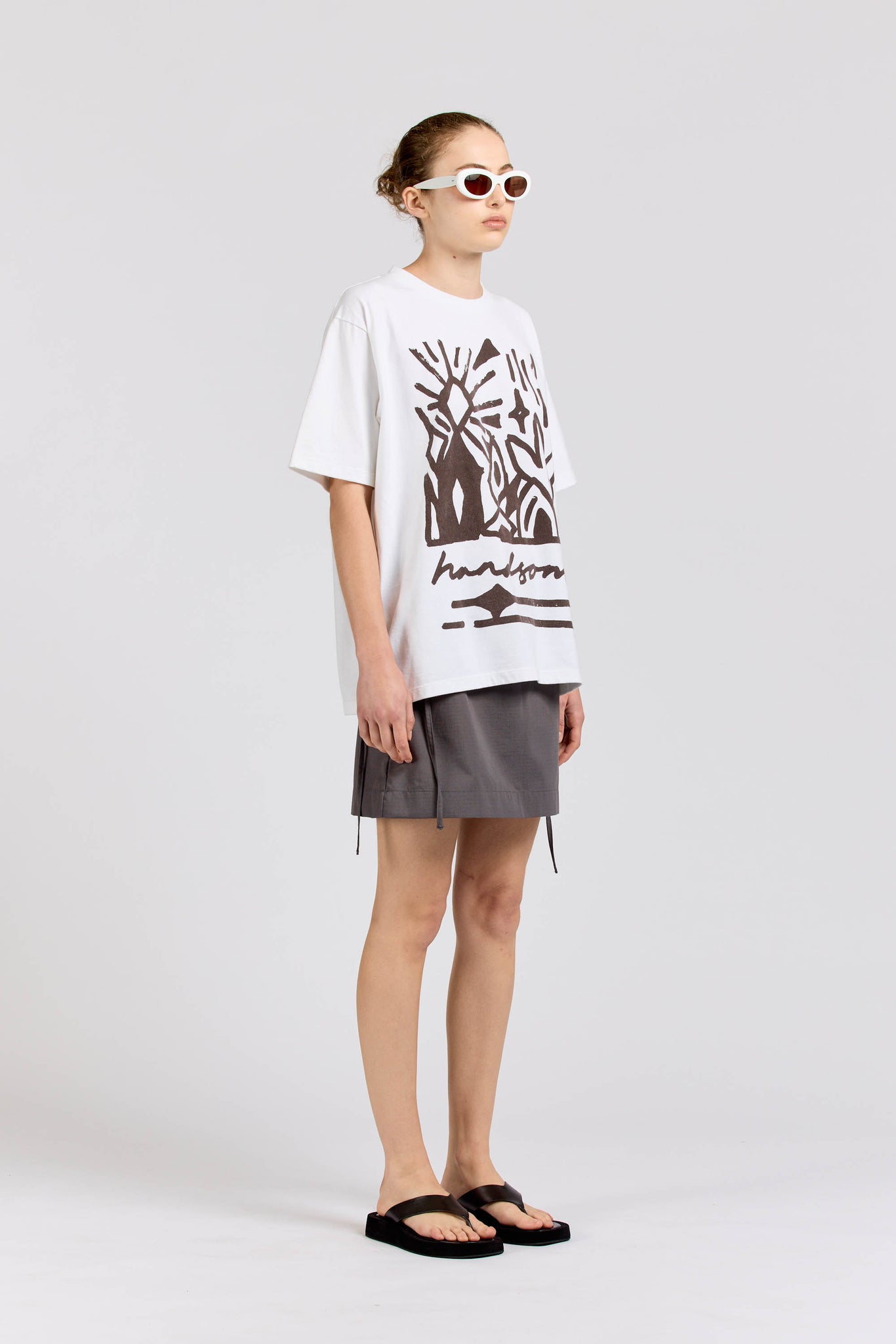 Handsom Frame Tee, Espresso Print