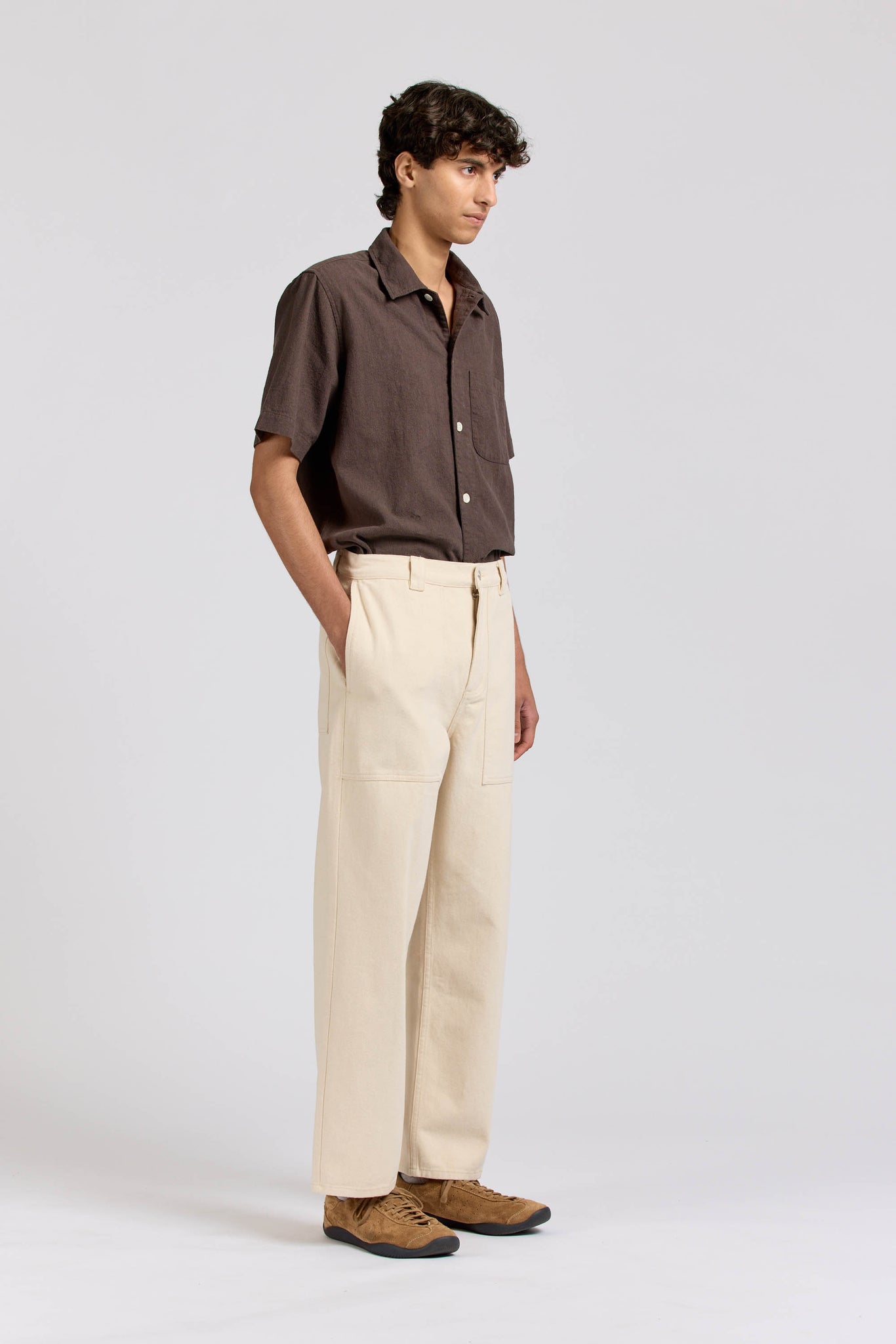 Wide Pant, Heavy Twill, Natural