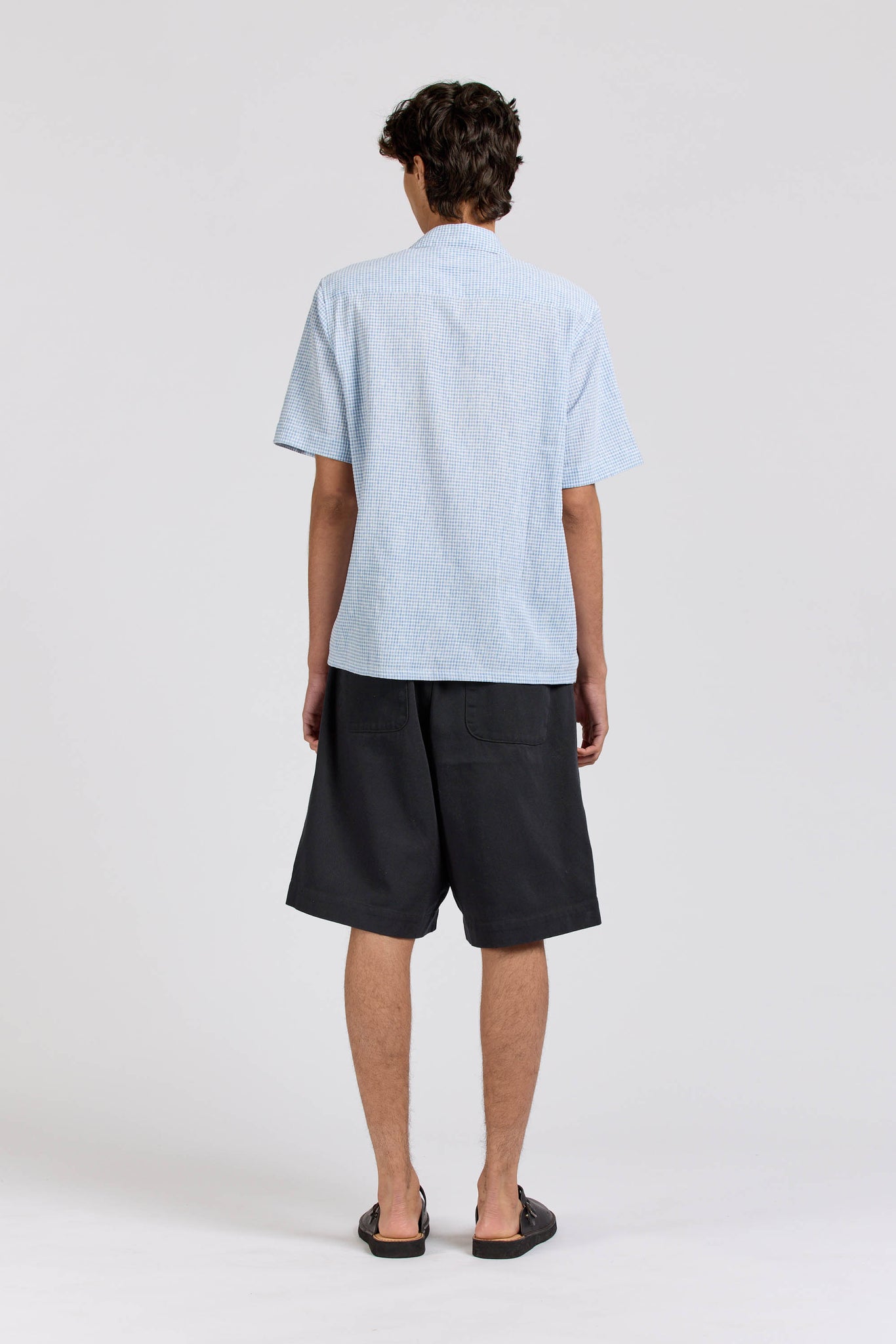 Midwest Short Sleeve, Cloth, Blue Check