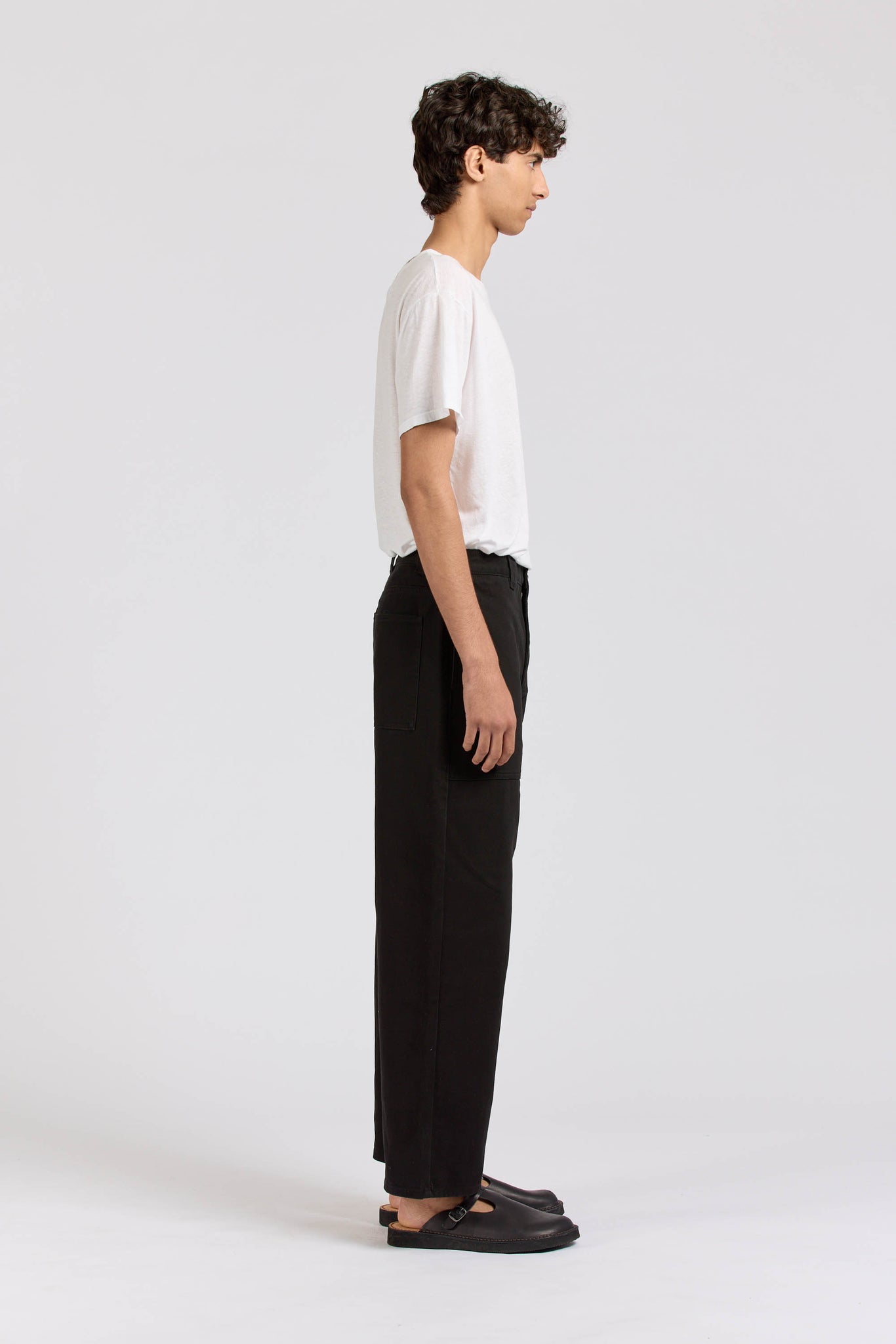 Wide Pant, Heavy Twill, Black