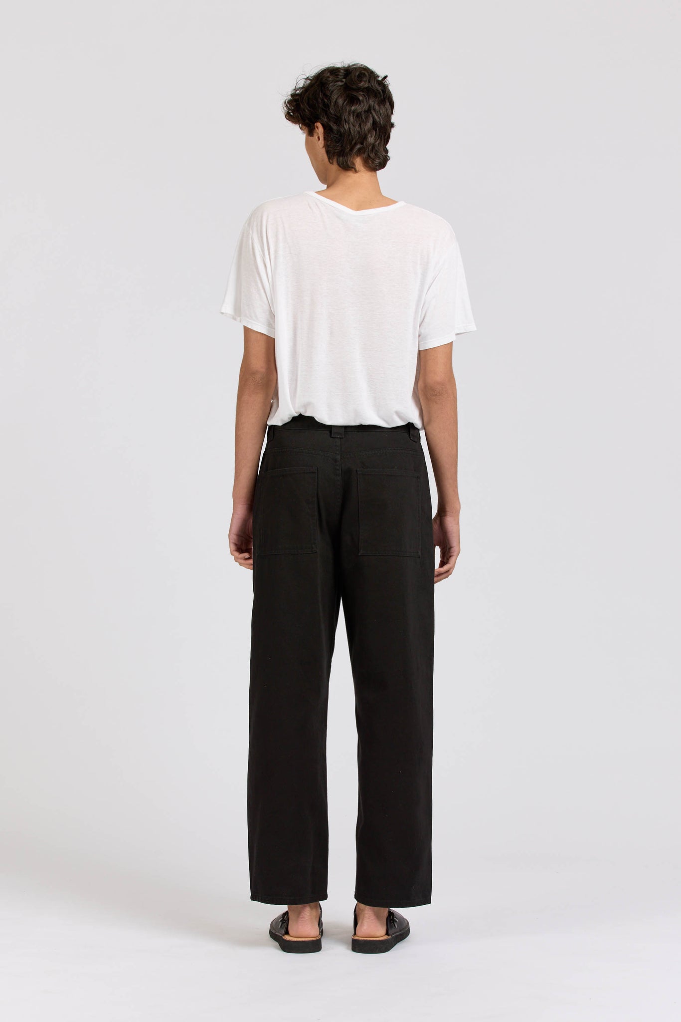 Wide Pant, Heavy Twill, Black