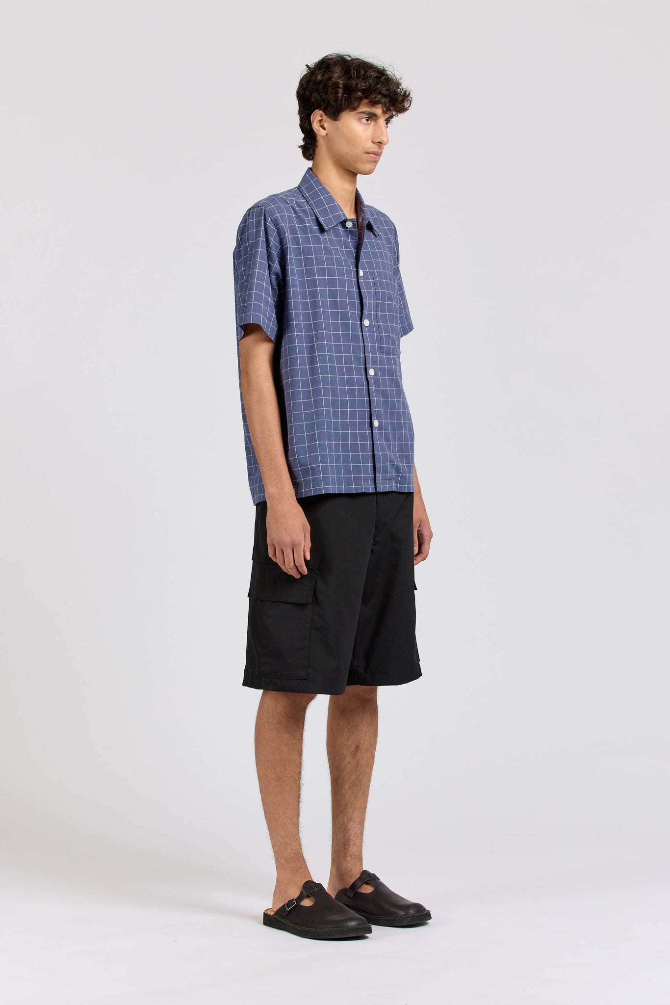 Box Shirt Short Sleeve, Square Check
