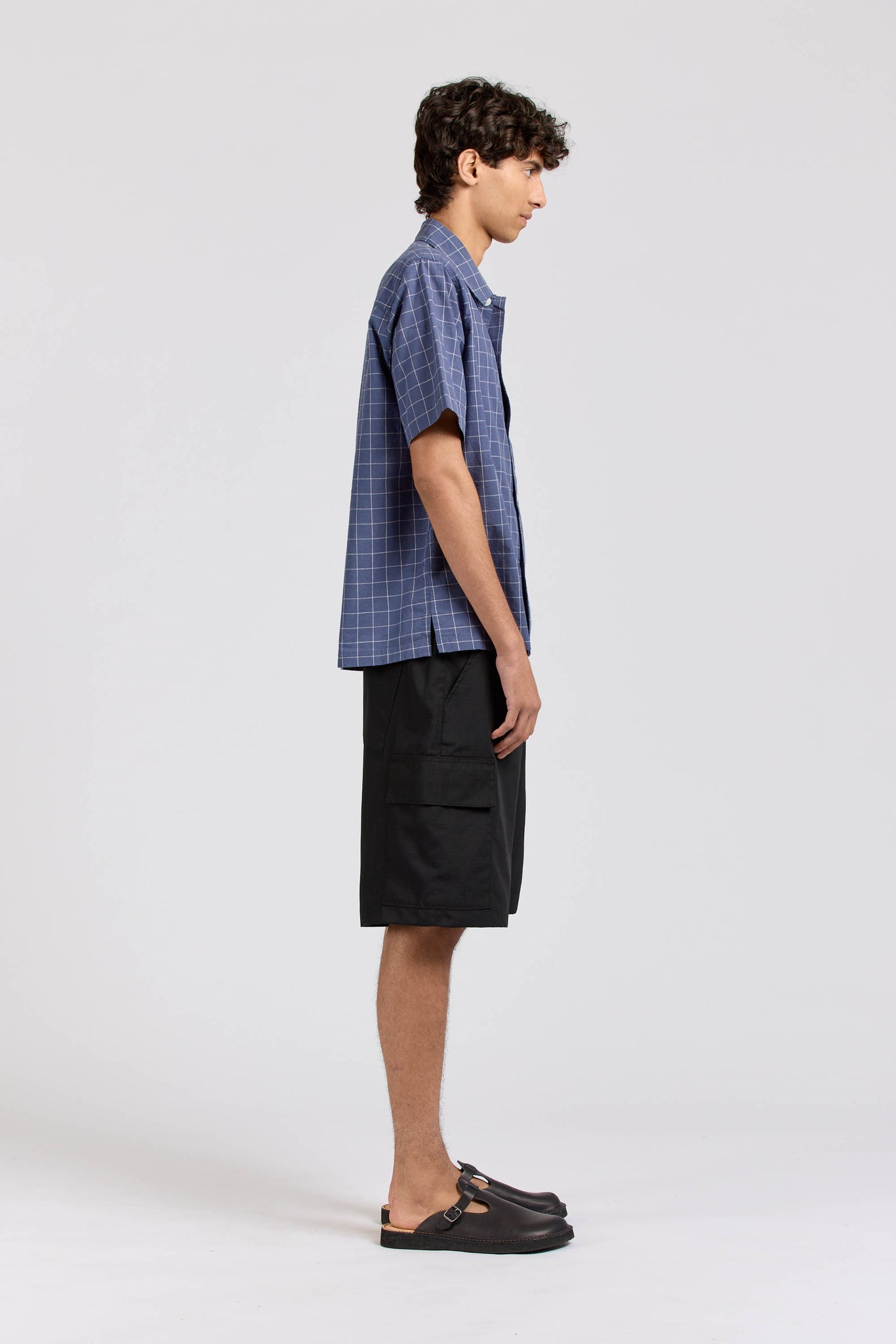 Box Shirt Short Sleeve, Square Check