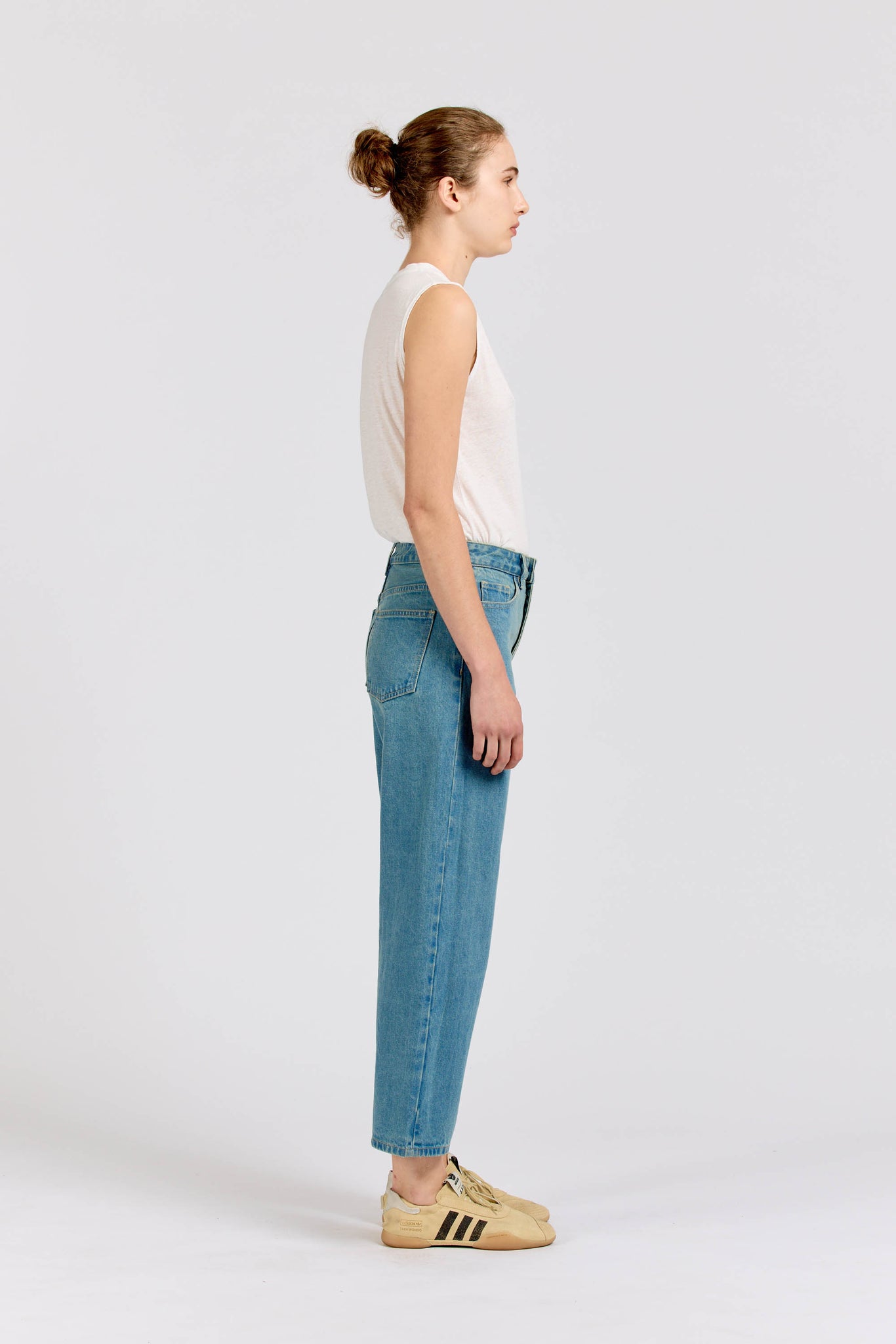 Tapered Crop Jean, Vintage Stonewash