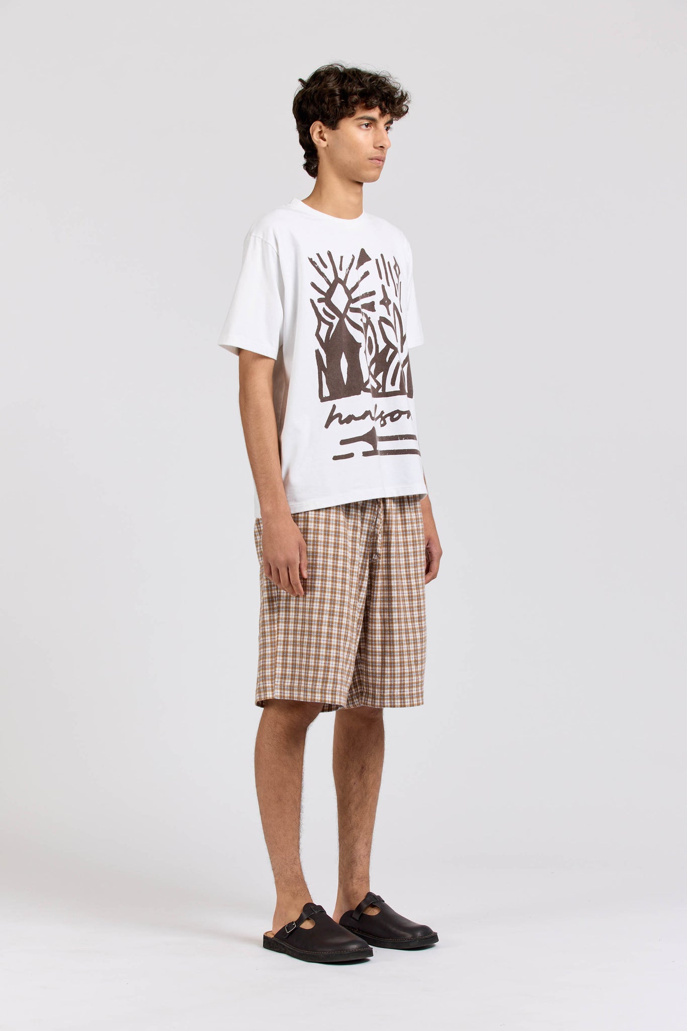 Handsom Frame Tee, Espresso Print