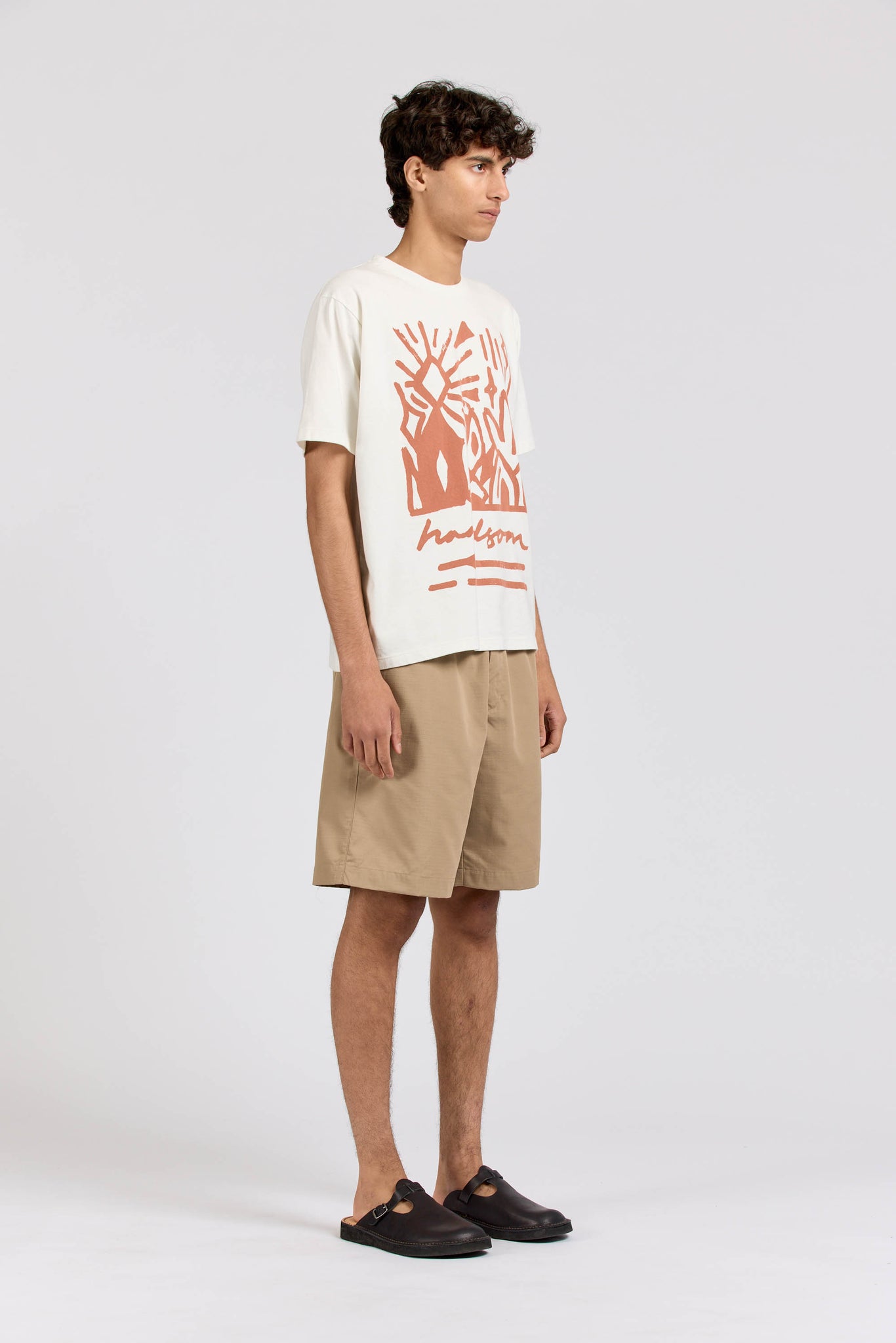 Handsom Frame Tee, Brick Print